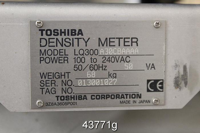 Used Toshiba LQ300 A30CBAAAA Density Meter, 12" Diameter #43771