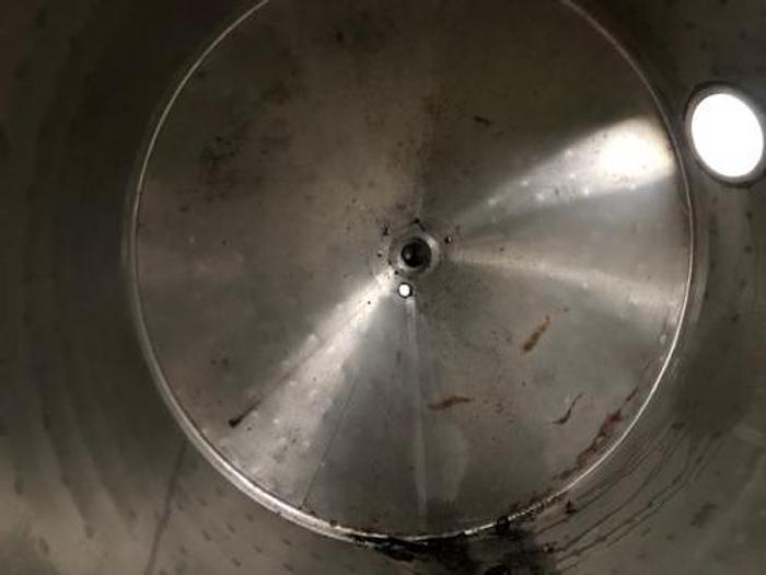 Used 4 m3 stainless steel tank with heating jacket