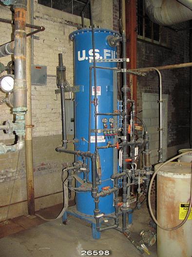 Used Us Filter MB-895 Manual Mixed Bed Deionizer, 30 Gpm #26598