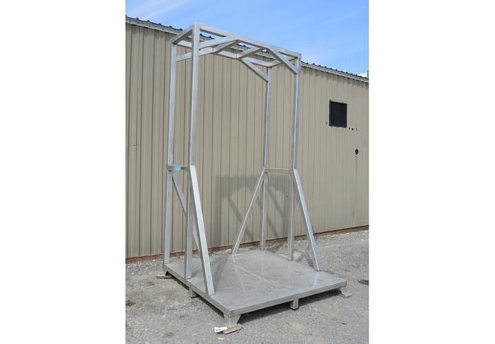 Used USED STAINLESS STEEL FRAME, 76'' X 76'' X 142'' HIGH