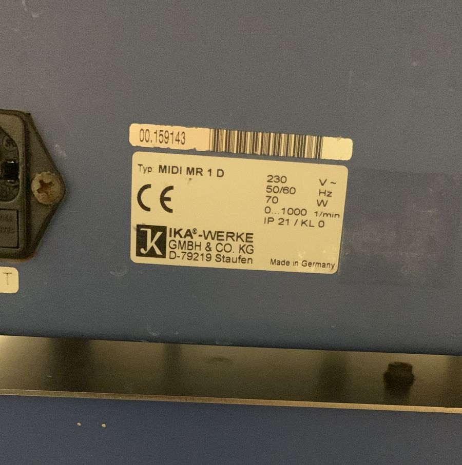 Used Magnetic Stirrer - IKA - Midi MR1 D - 59.06.177.GR