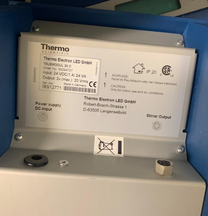 Used Magnetic Stirrer - Thermo Scientific - Telemodul 20 C - 59.06.196.GR, 59.06.201.GR