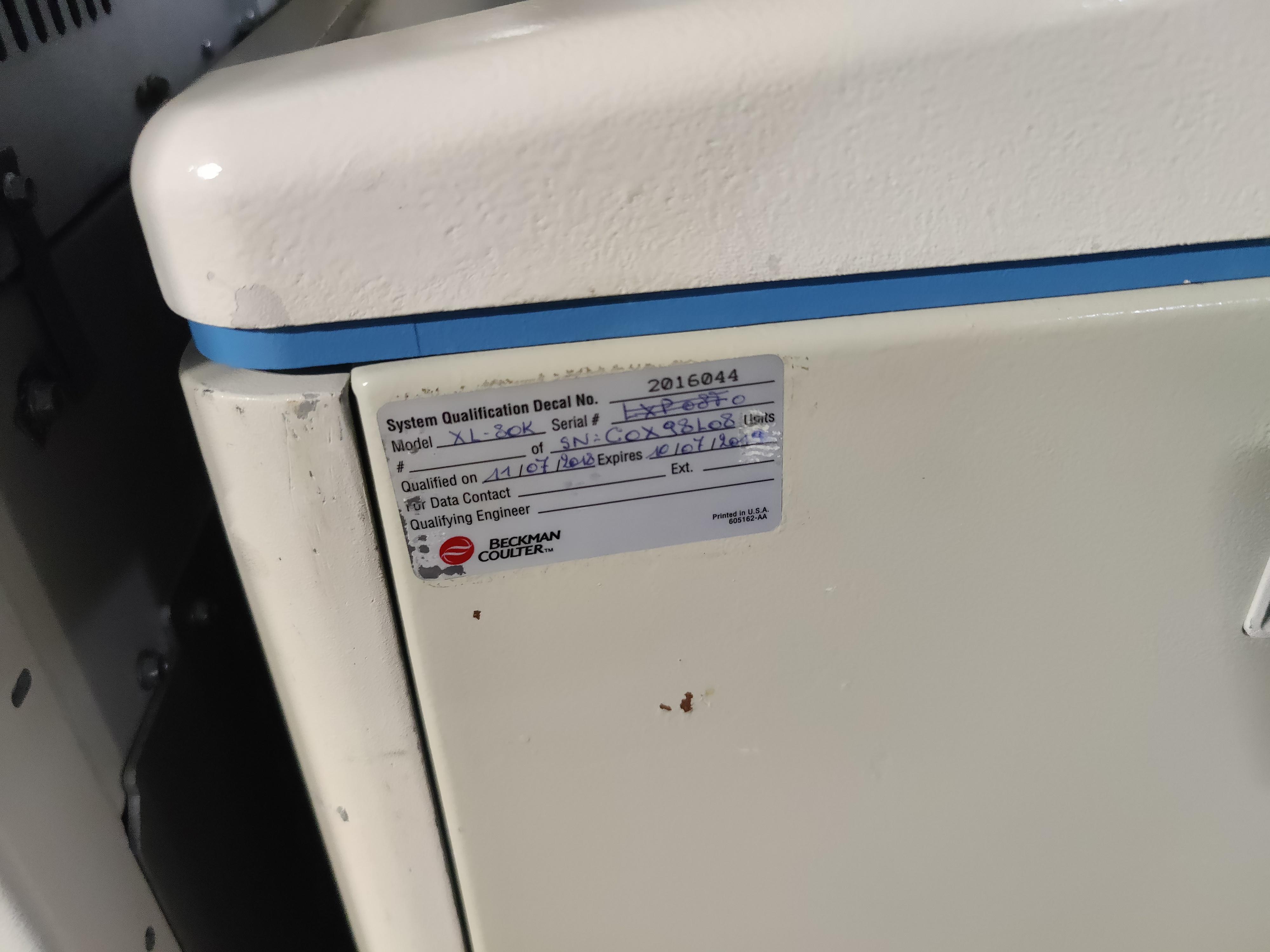 Used Ultracentrifuge - Beckman Coulter - Optima XL-80K - DK2420.WG