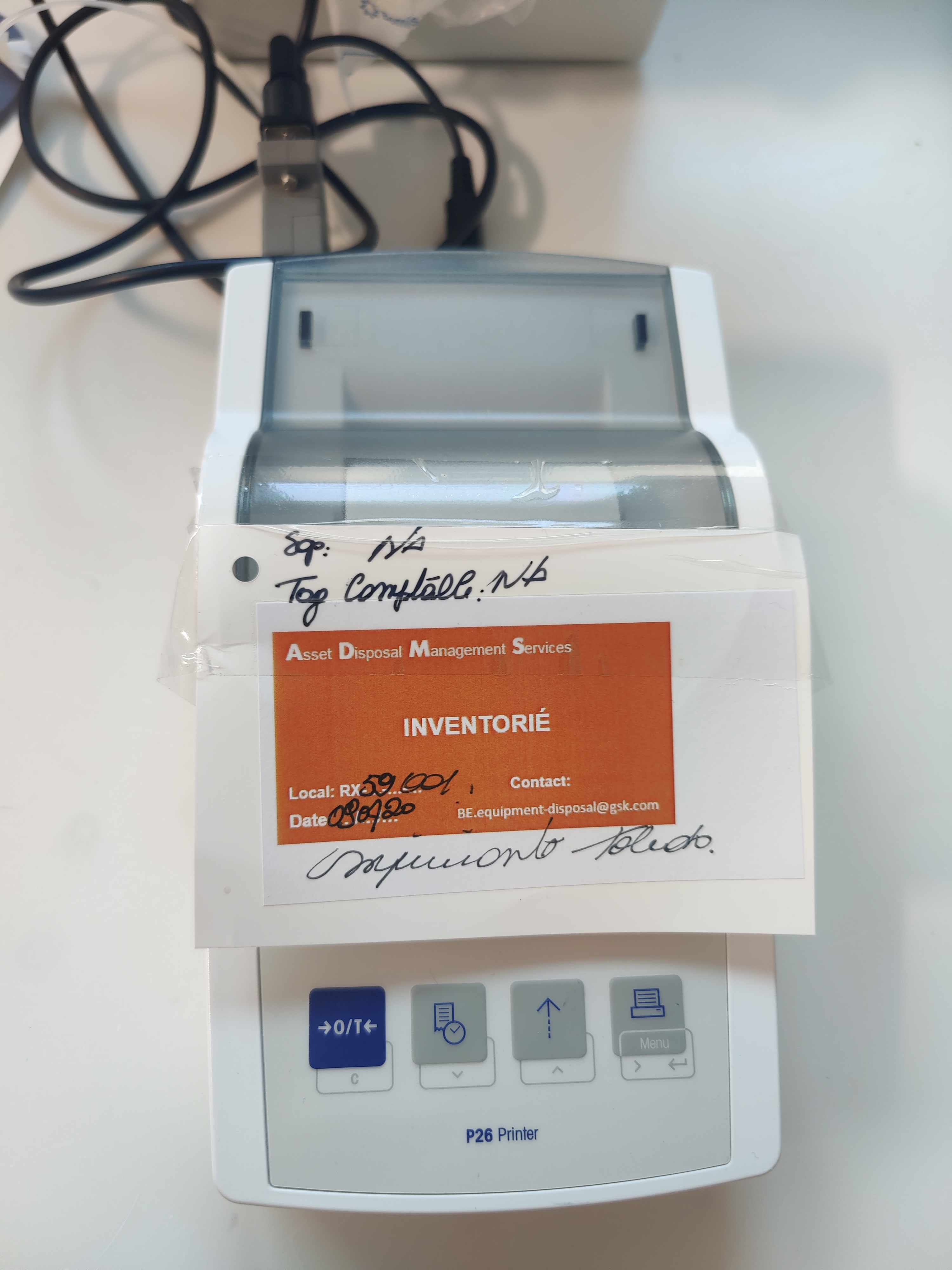 Printer - Mettler Toledo P26 - 59001