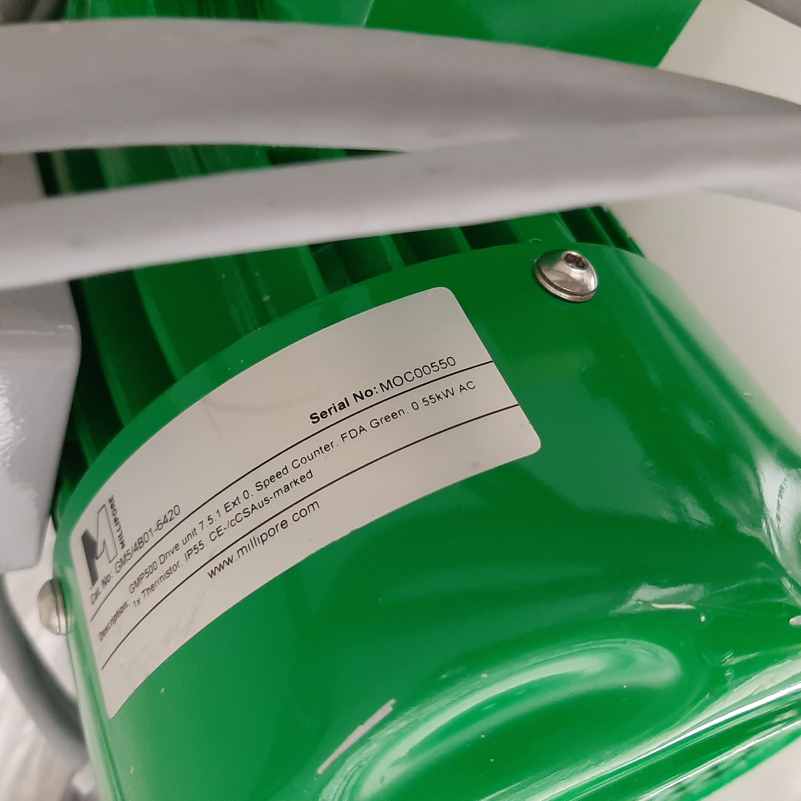 Used Motor Cuve 500 L - Millipore - GMP500 Drive - 59.06.048.GR