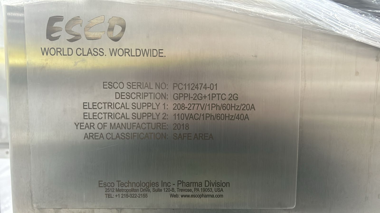 Used Isolator - Esco - PR028