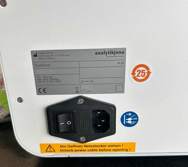 Used Spectrometer - Analytik Jena Ag - Scandrop - BTH133