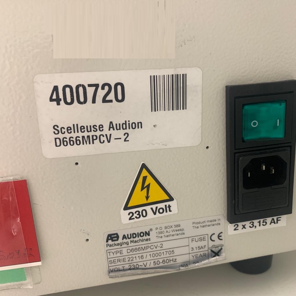 Used Sealing Machine - Audion Electro - D666MPCV-2 - 59.06.176.GR