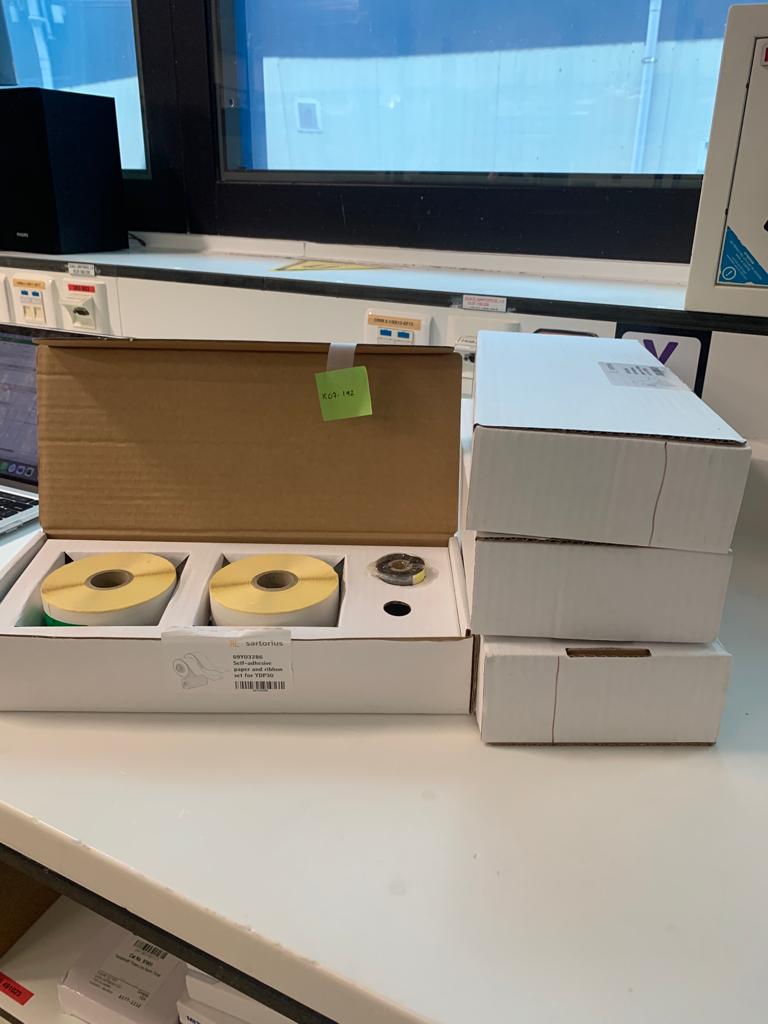 Used 69YO3286 Self-Adhesive Paper and Ribbon Set For YDP30 - Sartorius - X07.142