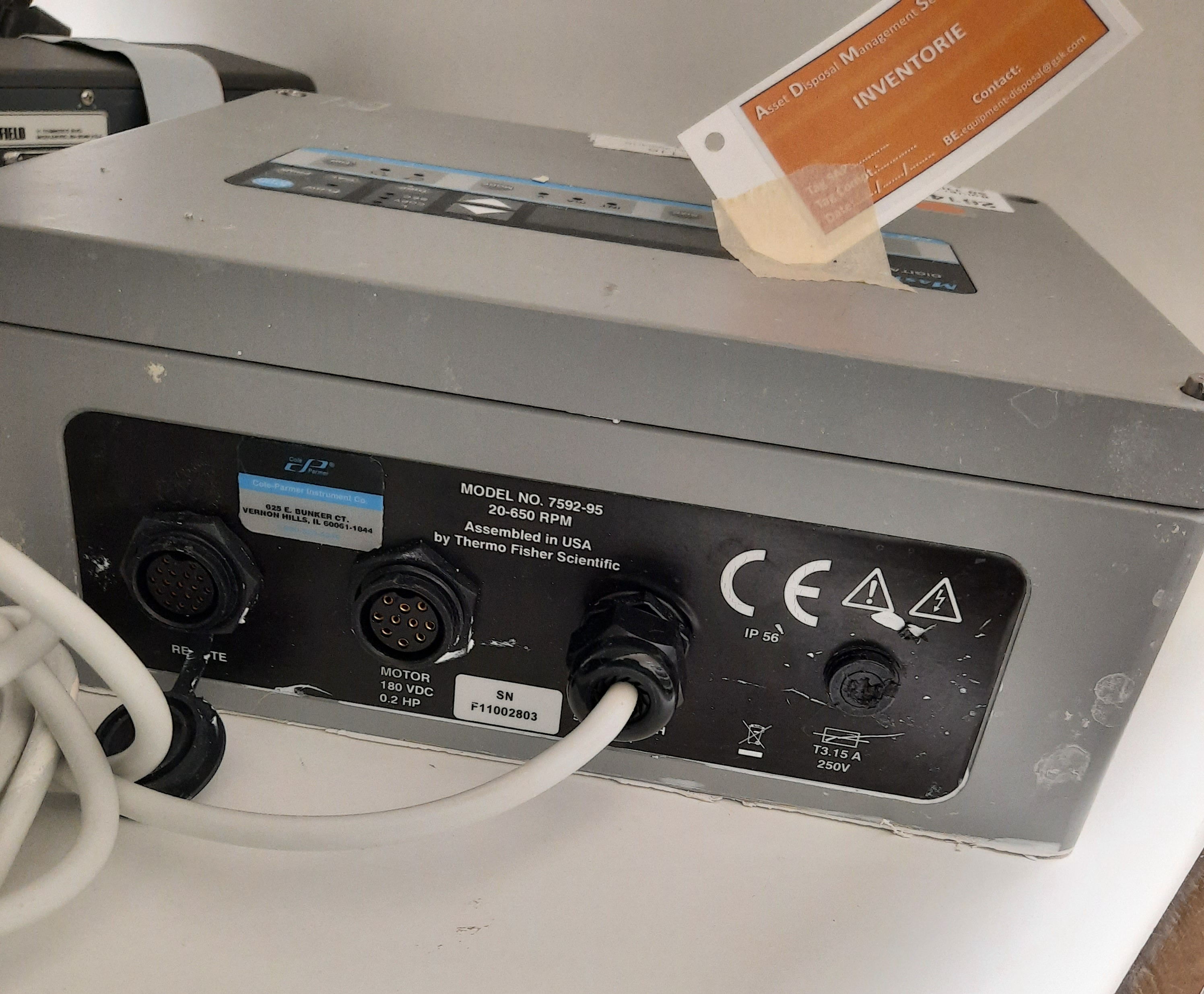 Used Controller - Masterflex - 7592-95 - 59.06.257.GR-59.06.260.GR