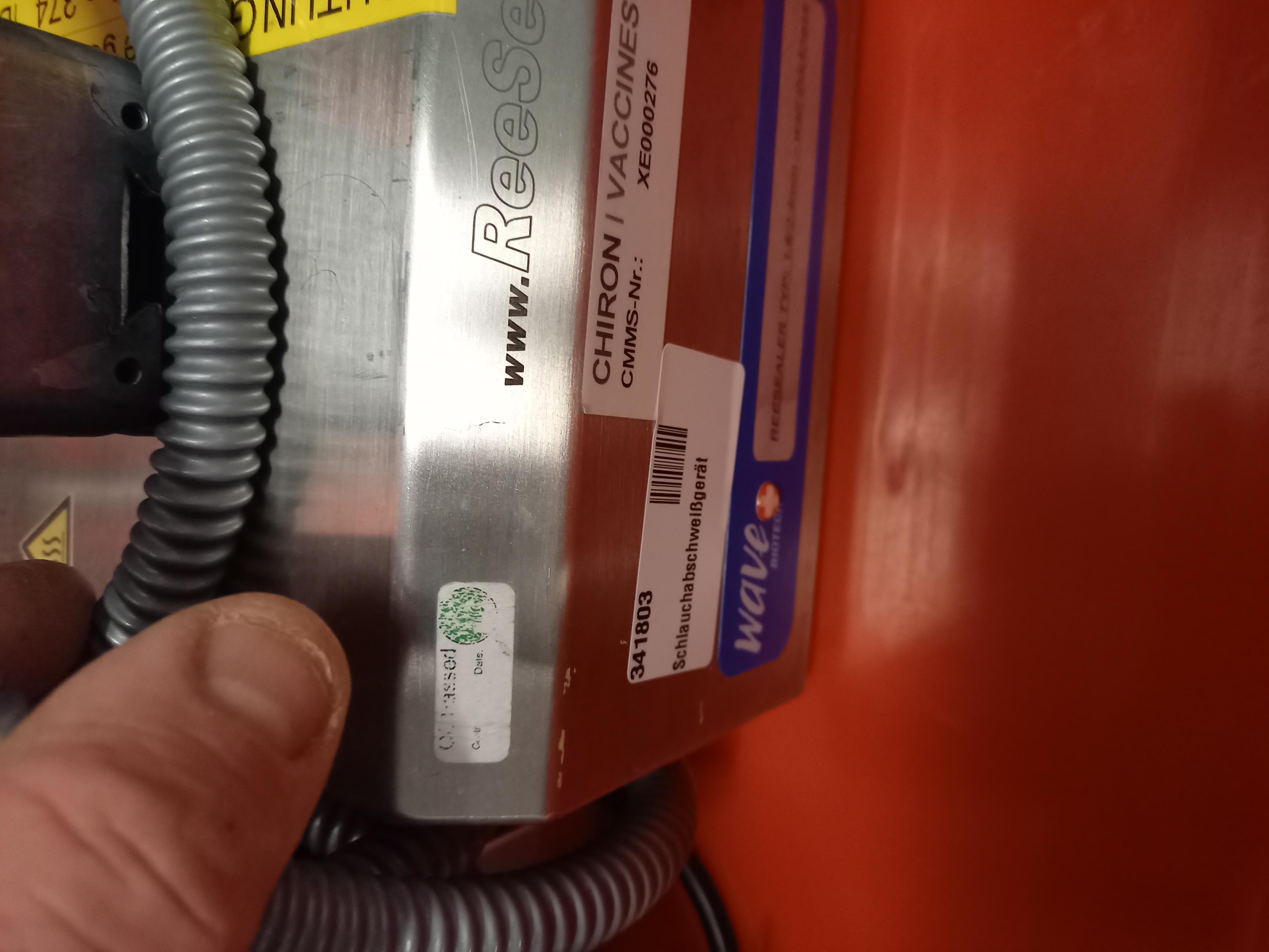 Used Hose Sealing Device - Wave Biotech AG ReeSealer - 341803G
