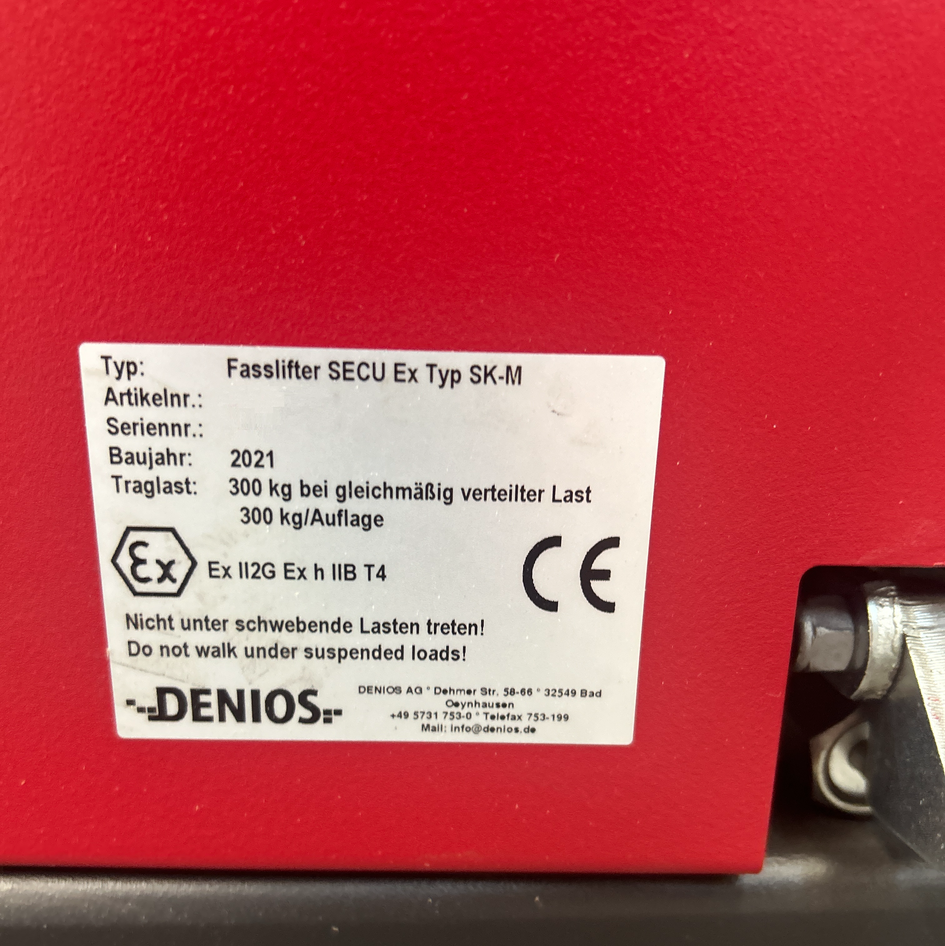 Used Lift-Truck, Man - Denios - Fasslifter Secu EX SK-M - BTH174