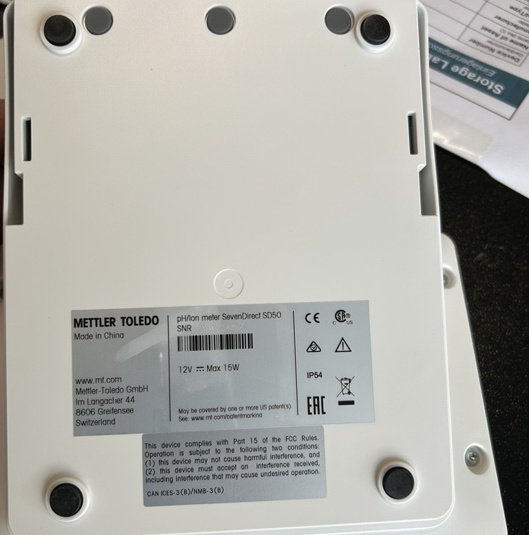 Used Ph-Meter - Mettler Toledo - Sevendirect SD50 - BTH145