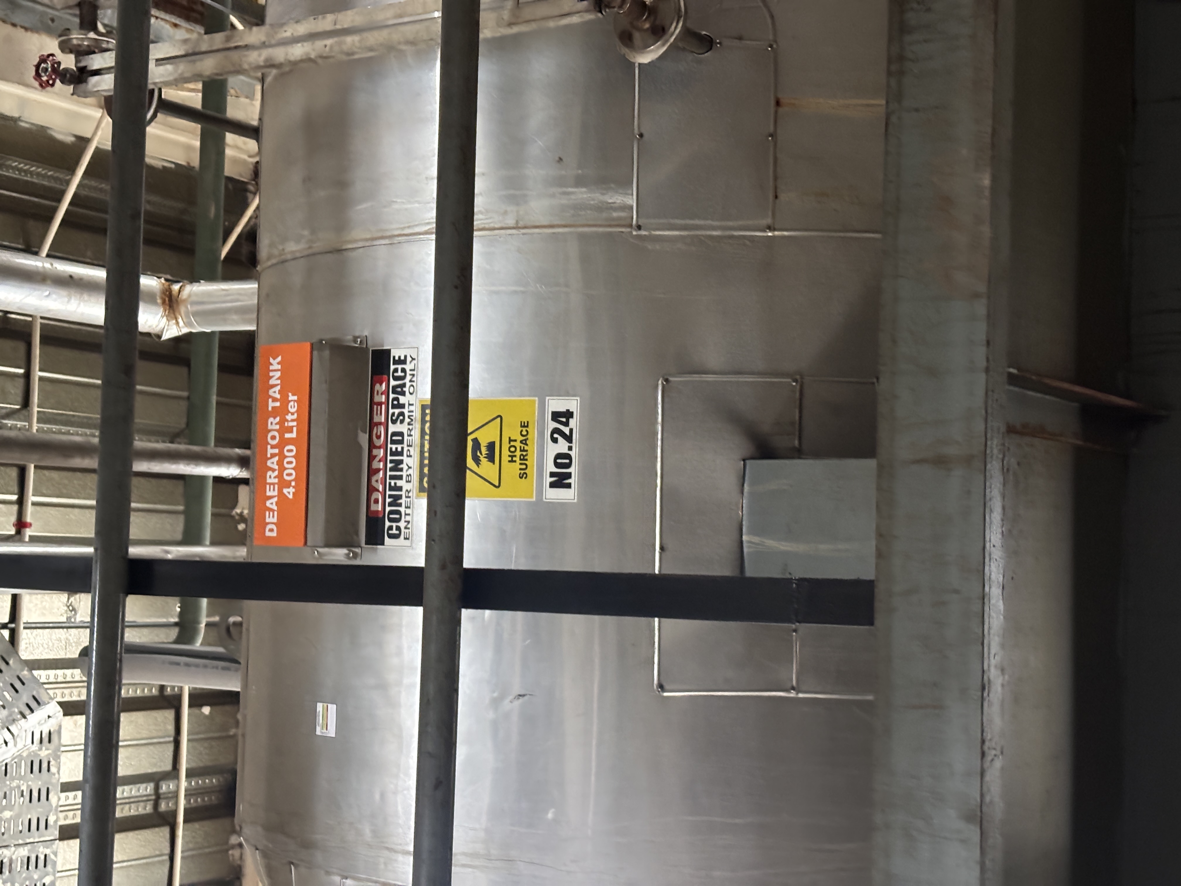 Used Atmosferic Dearator Cylindric Horizontal Tank - LC0189