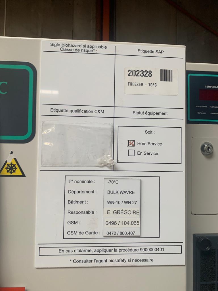 Used Freezer - New Brunswick Scientific - DK167