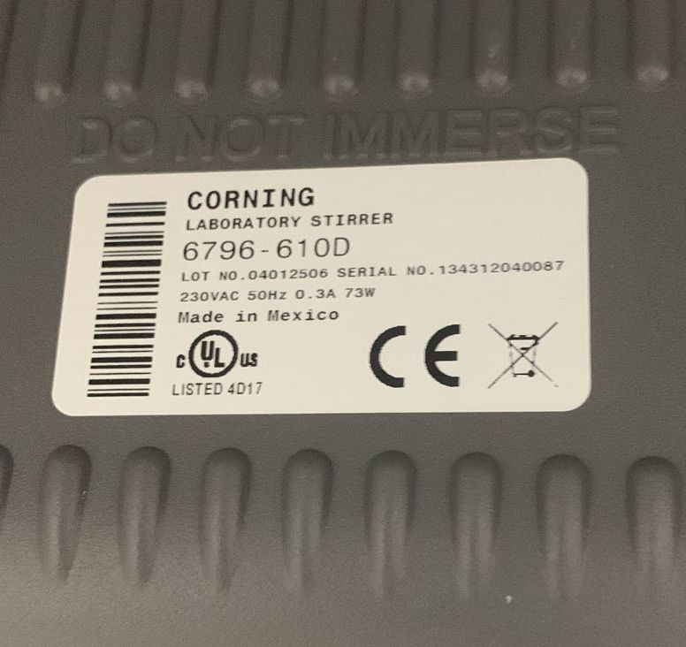 Used Magnetic Stirrer - Corning - 6796-610D - 59.06.156.GR-59.06.158.GR
