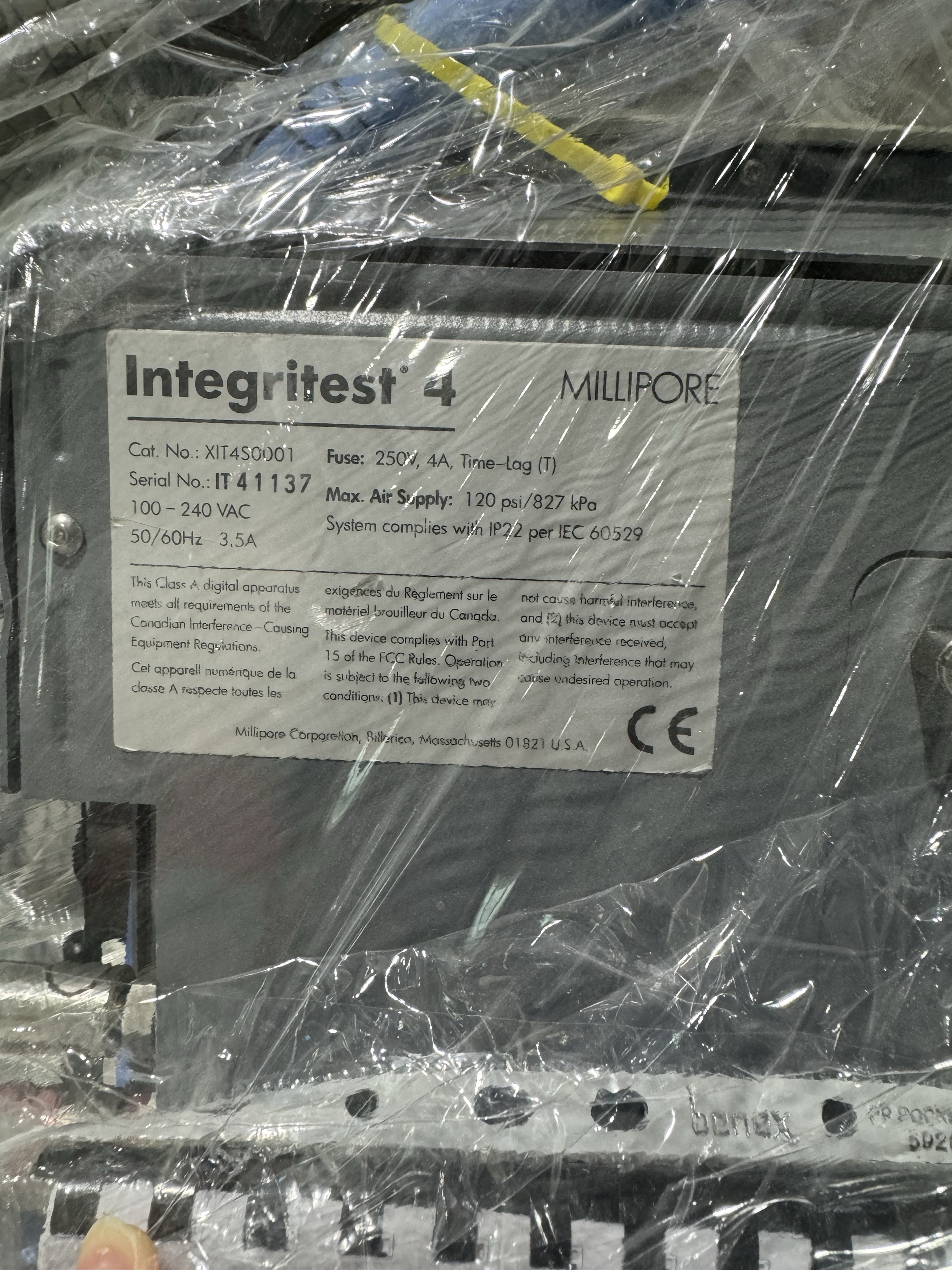 Used Filter Integrity Tester - Millipore