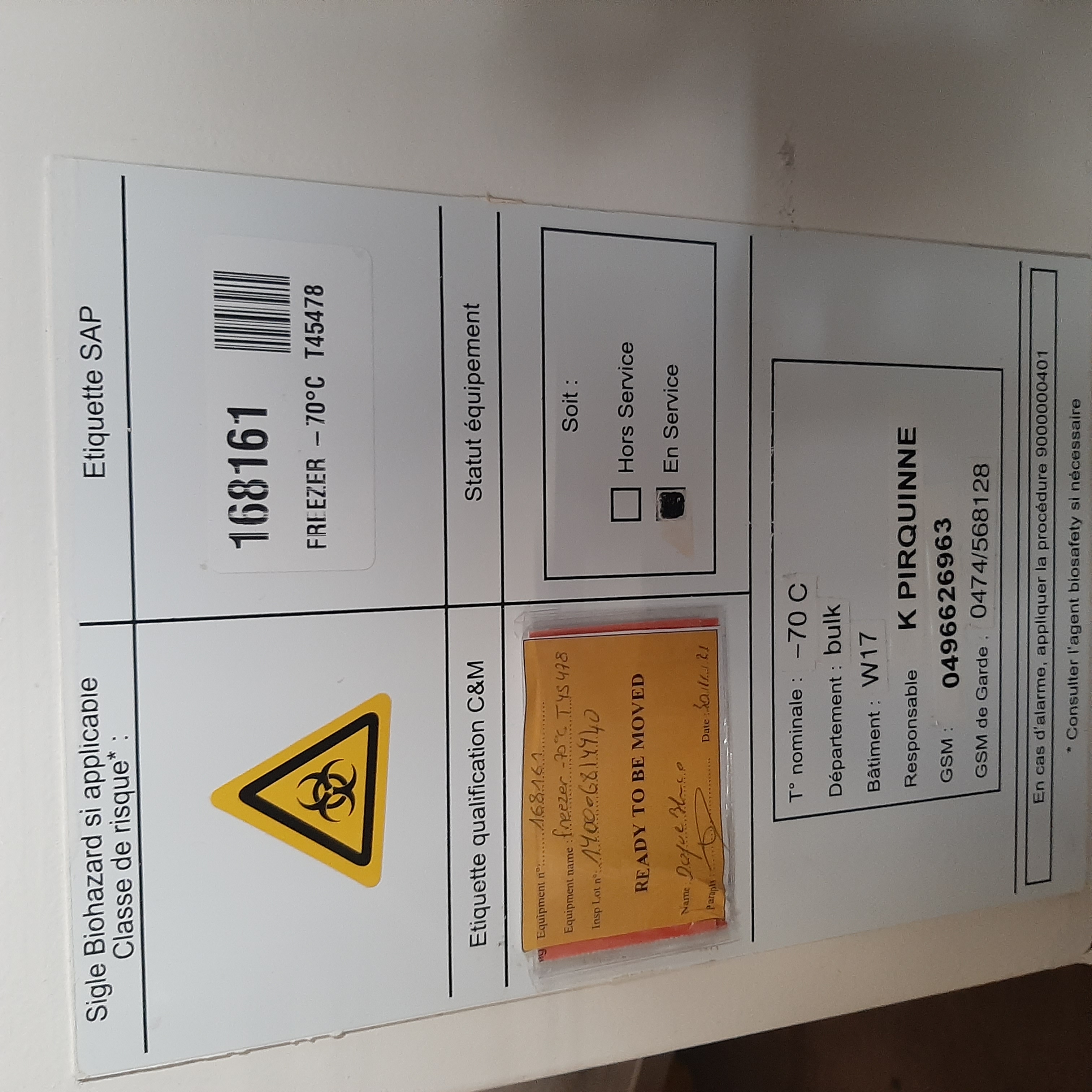 Used Freezer - New Brunswick Scientific - DK183