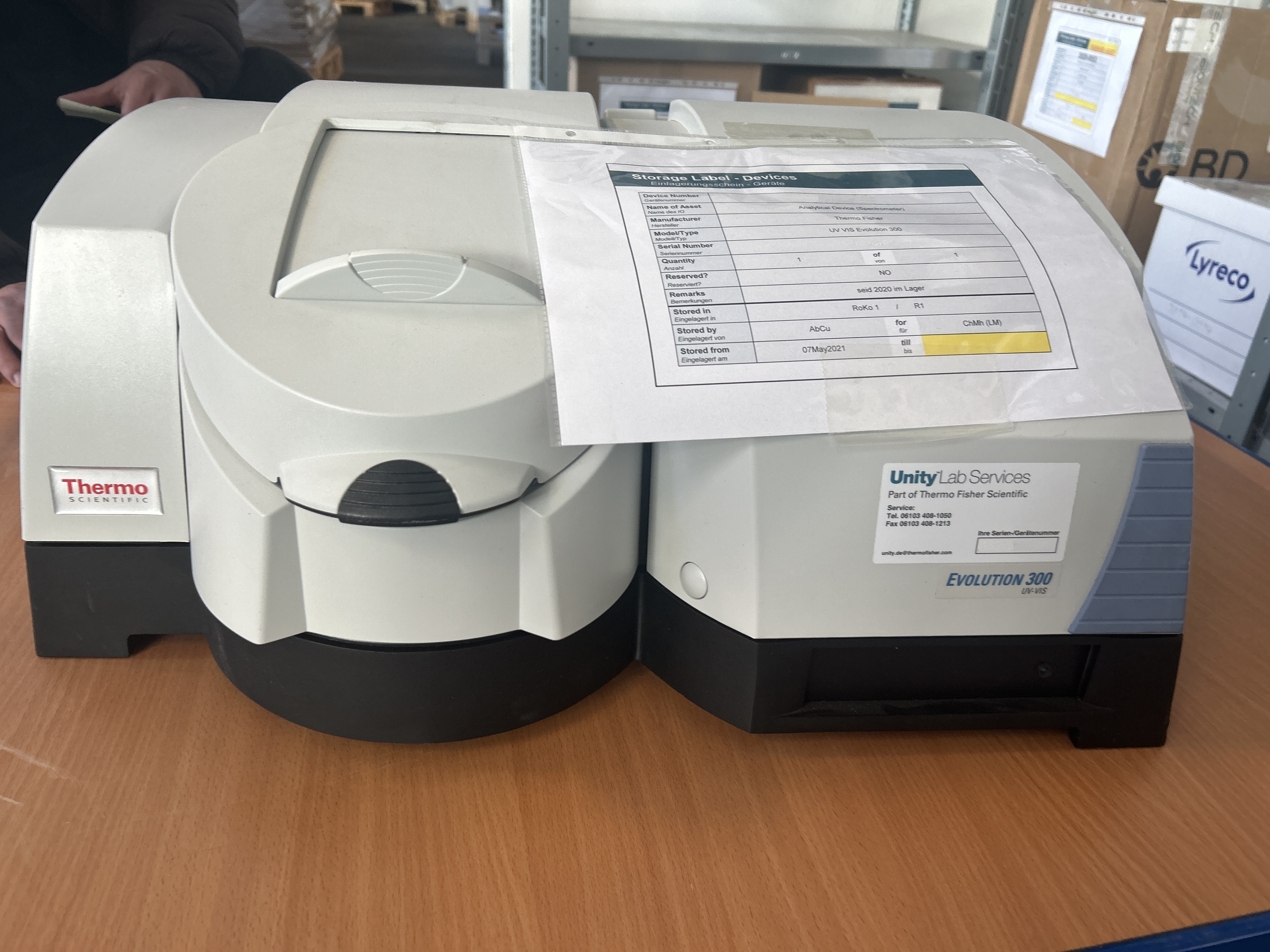 Used Spectrometer - Thermo Fisher - UV Vis Evolution 300 - BTH026