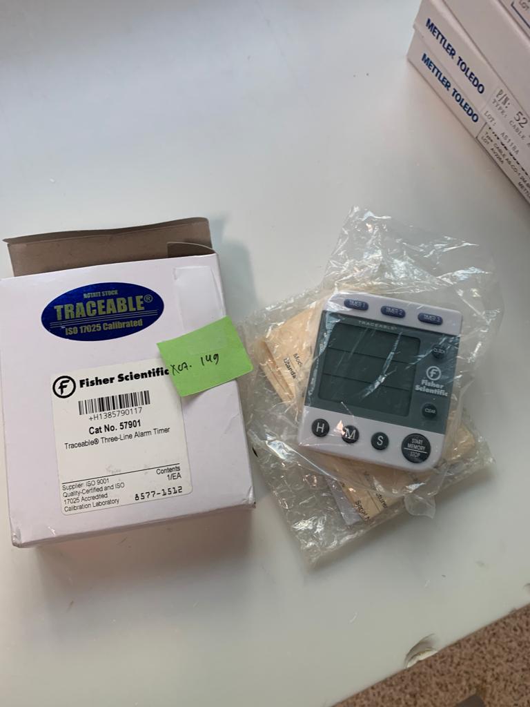 Used Traceable Three-Line Alarm Timer - Fisher Scientific -  X07.149