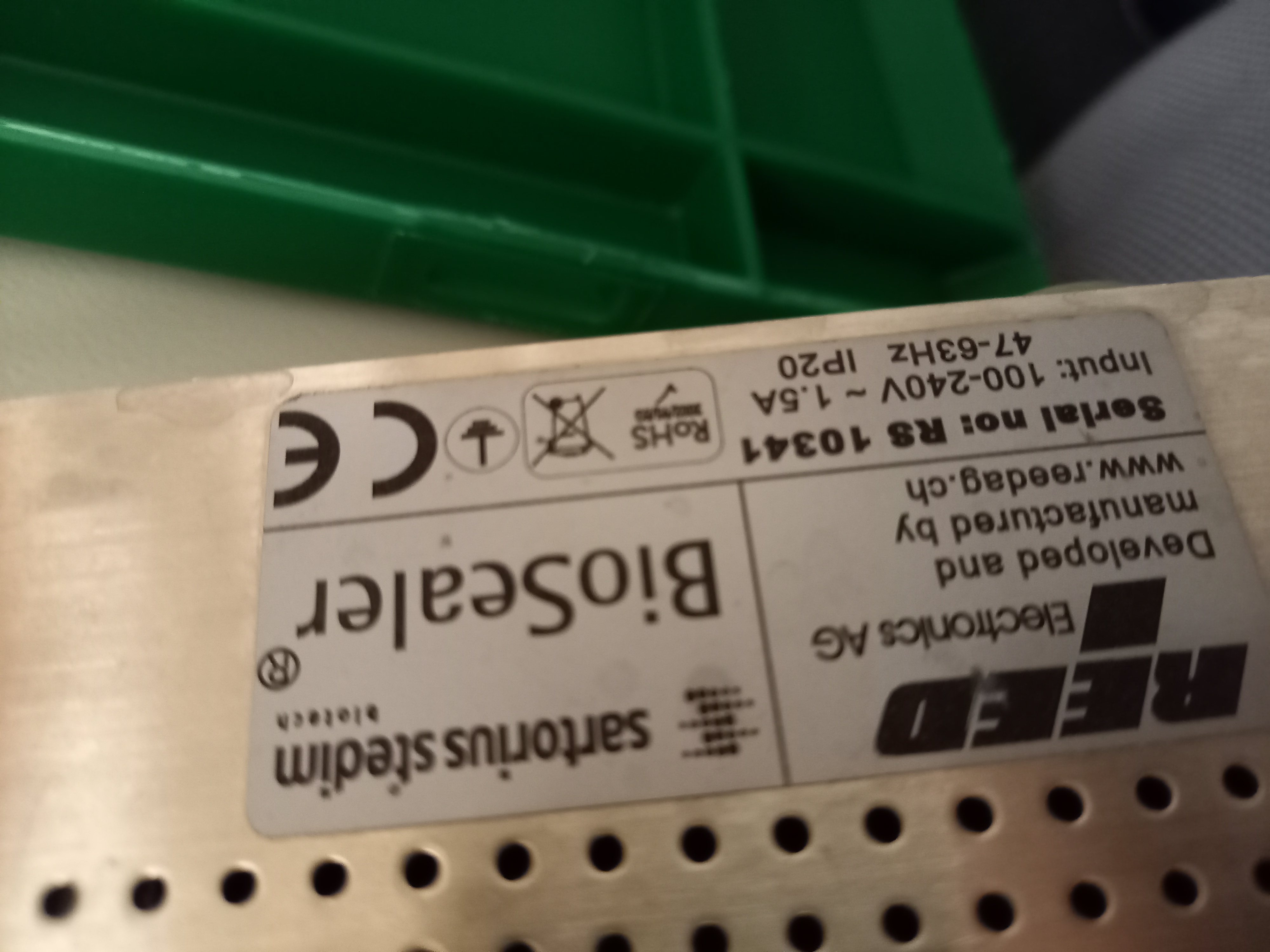 Used Hose Sealing Device - Sartorius Biosealer - 352172G