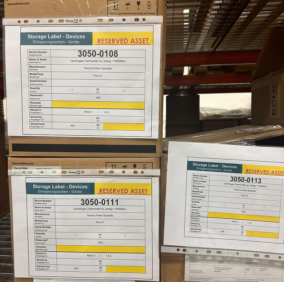 Used Centrifuge - Thermo Fisher Scientific - Pico 21 - BTH213 - BTH215
