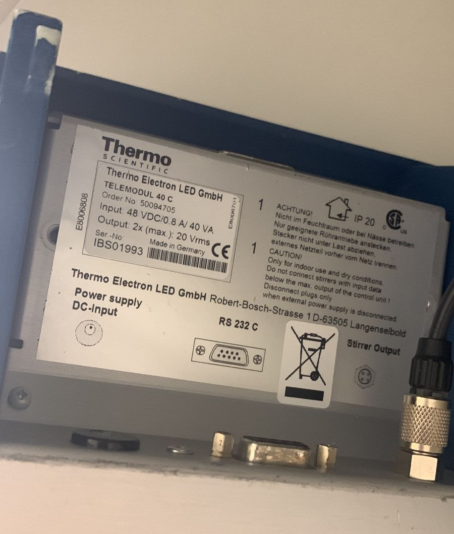 Used Magnetic Stirrer - Thermo Scientific - Telemodul 40 C - 59.06.164.GR