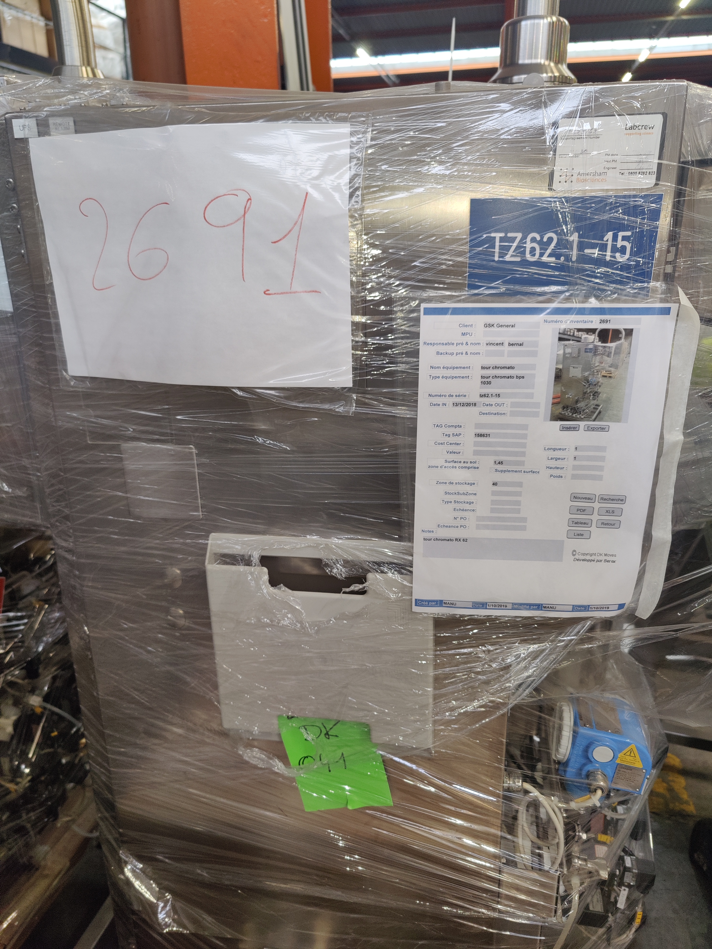Used Chromatography Tower - DK2691