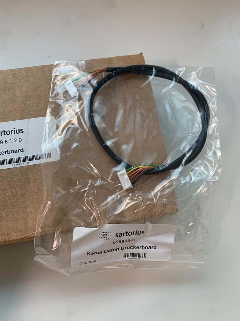 Used Druckerboard and Kabel Daten Druckerboard - Sartorius - X07.158