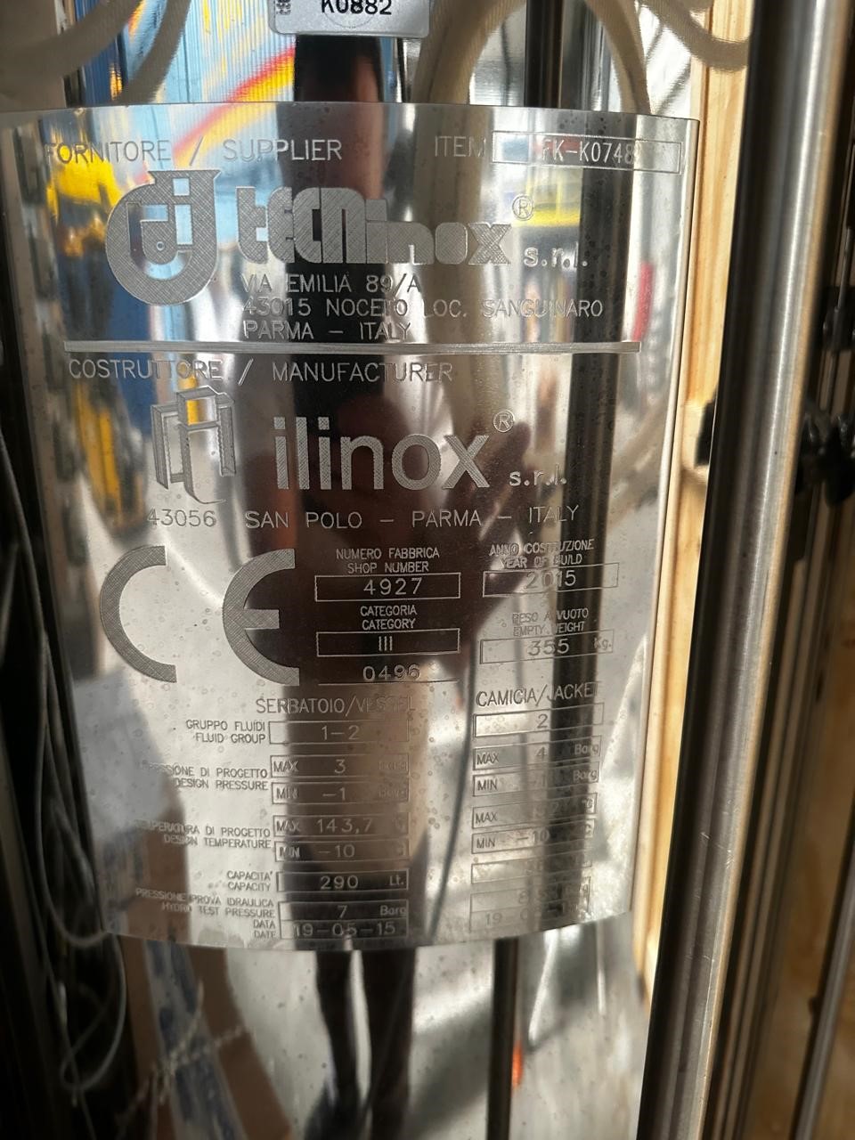 Used Bioreactor - Tecninox - DK4927