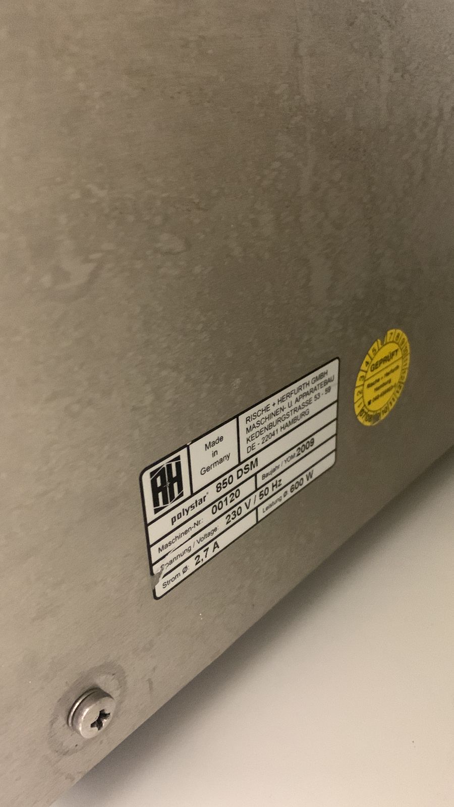 Used Sealing Machine - Polystar - X.06.150-X.06.151