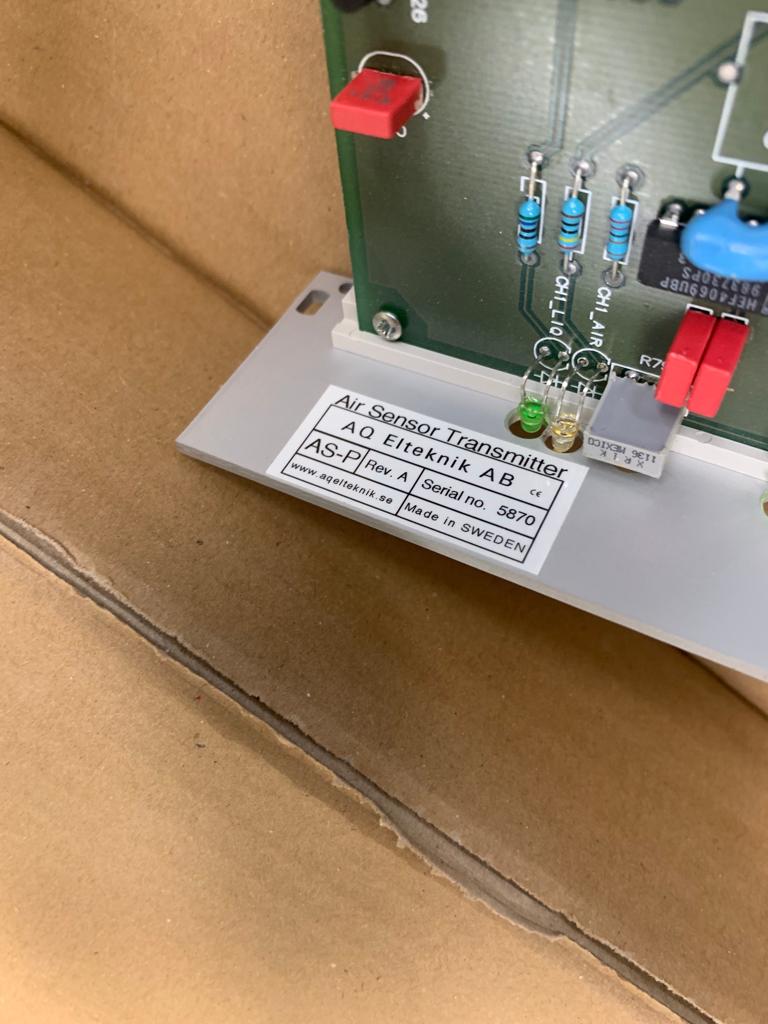 Used Air Sensor Transmitter AS-P - X07.009-X07.011