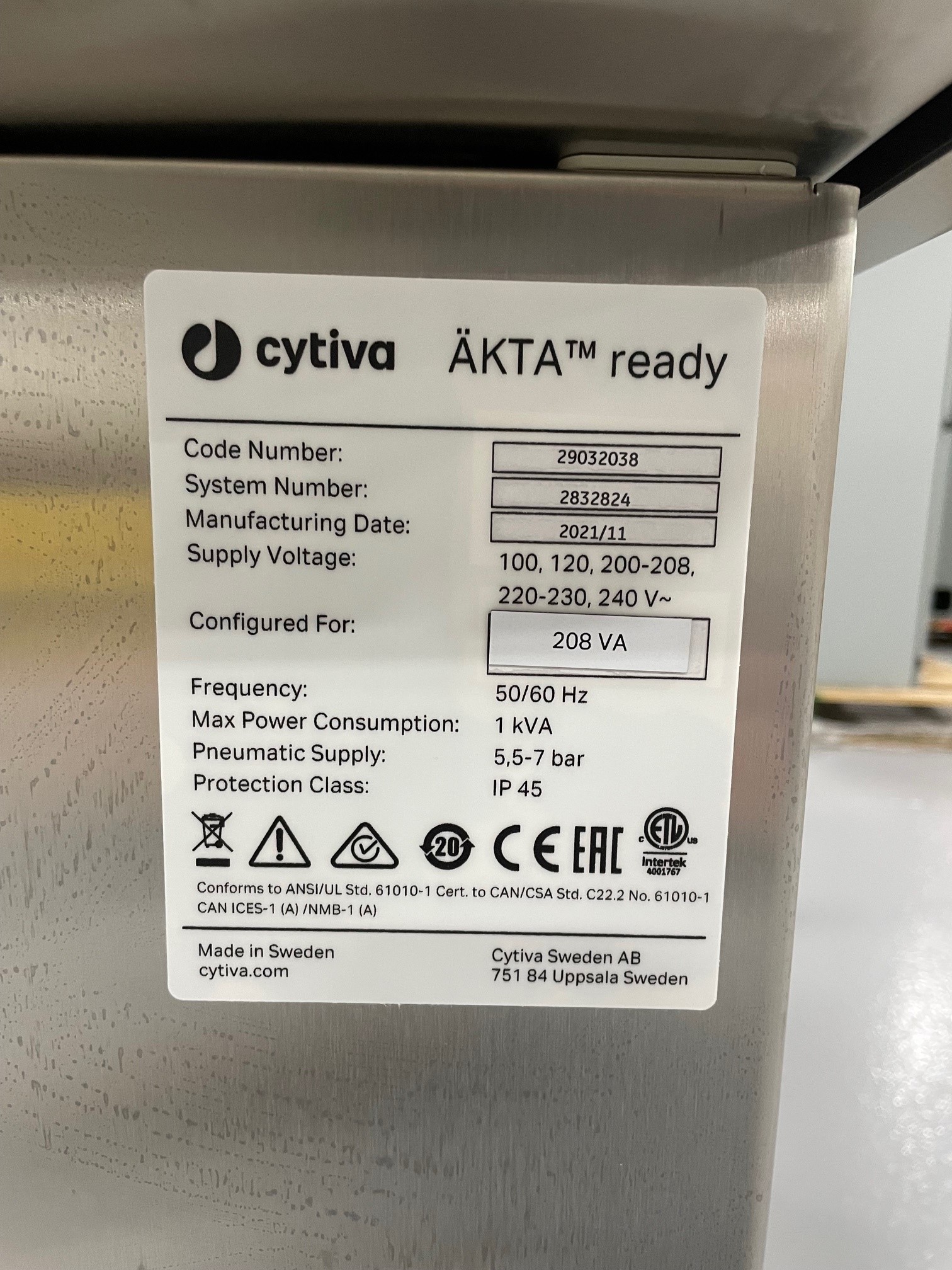 Used Chromatography - Cytiva - Akta Ready Gradient - LXT.001.LZ, LXT.002.LZ