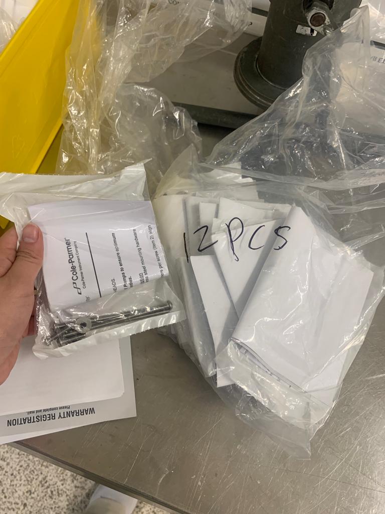 Used Stainless Steel Mounting Masterflex Kit - X07.095