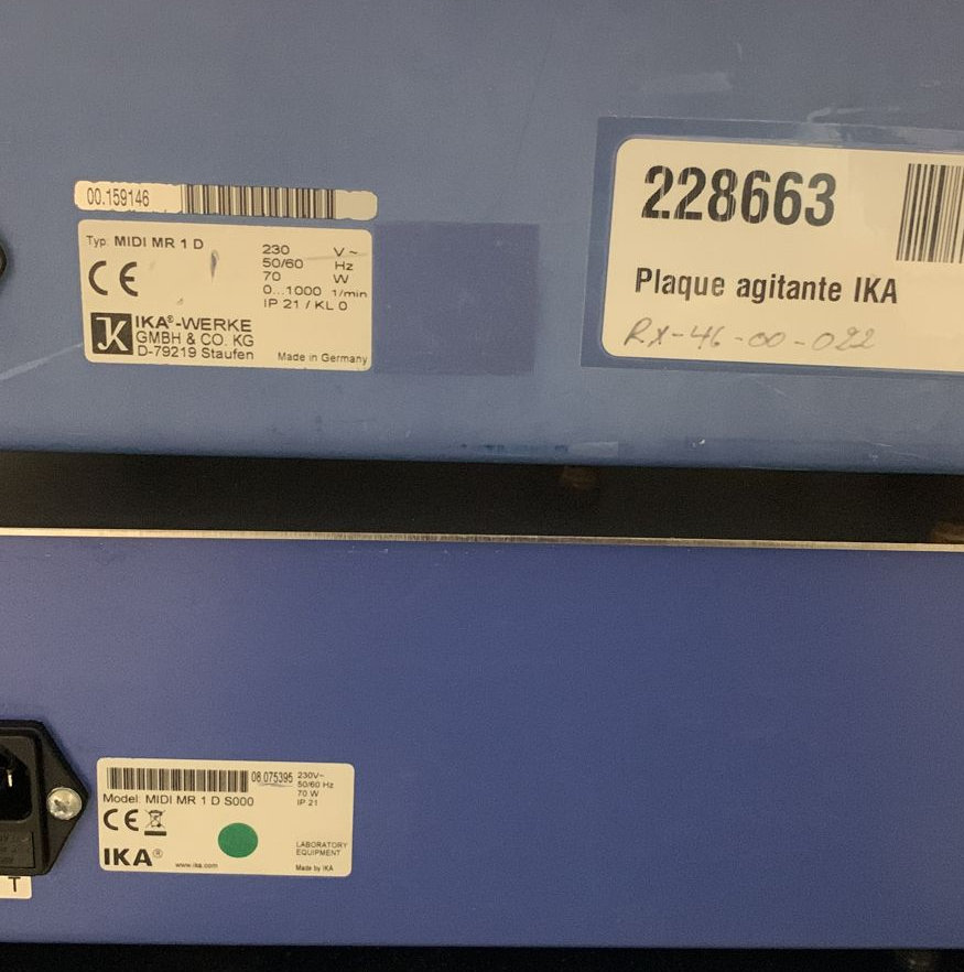 Used Magnetic Stirrer - IKA - Midi MR1 D - 59.06.177.GR