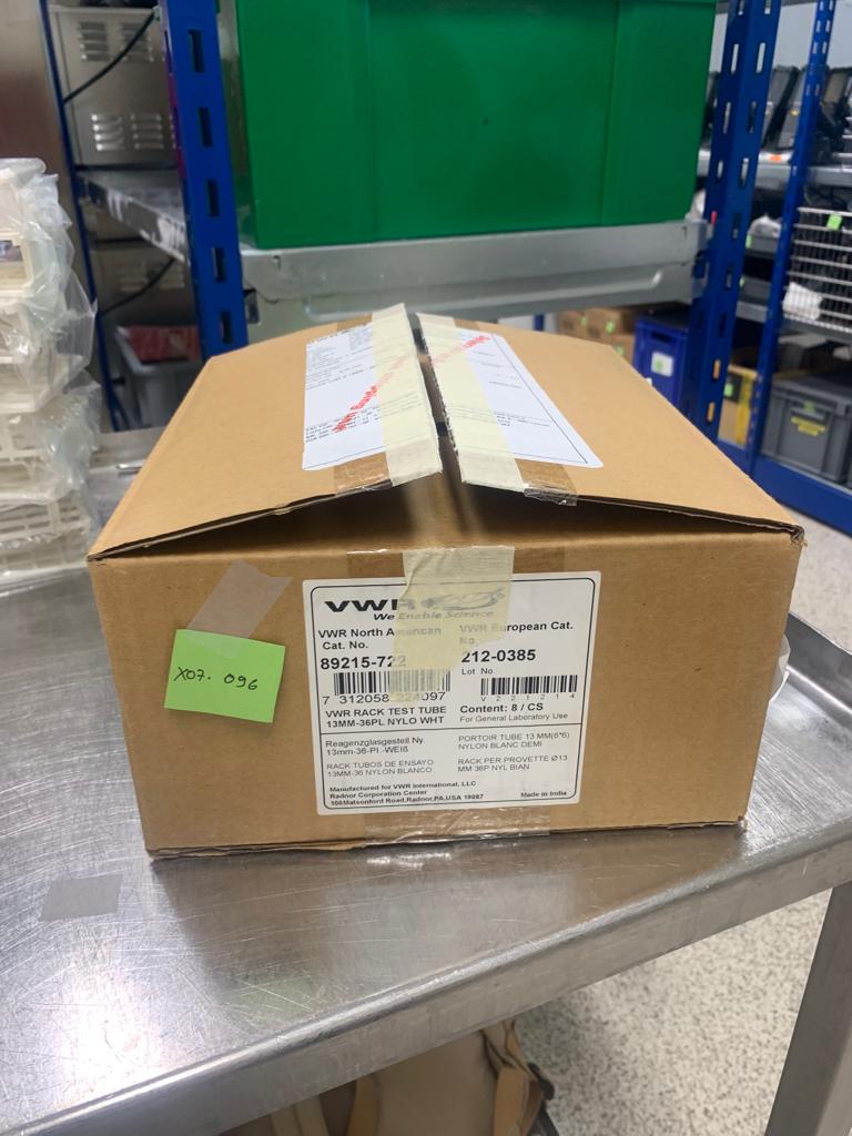 Used Rack Test Tube 13mm - 36pl Nylo WHT - X07.096