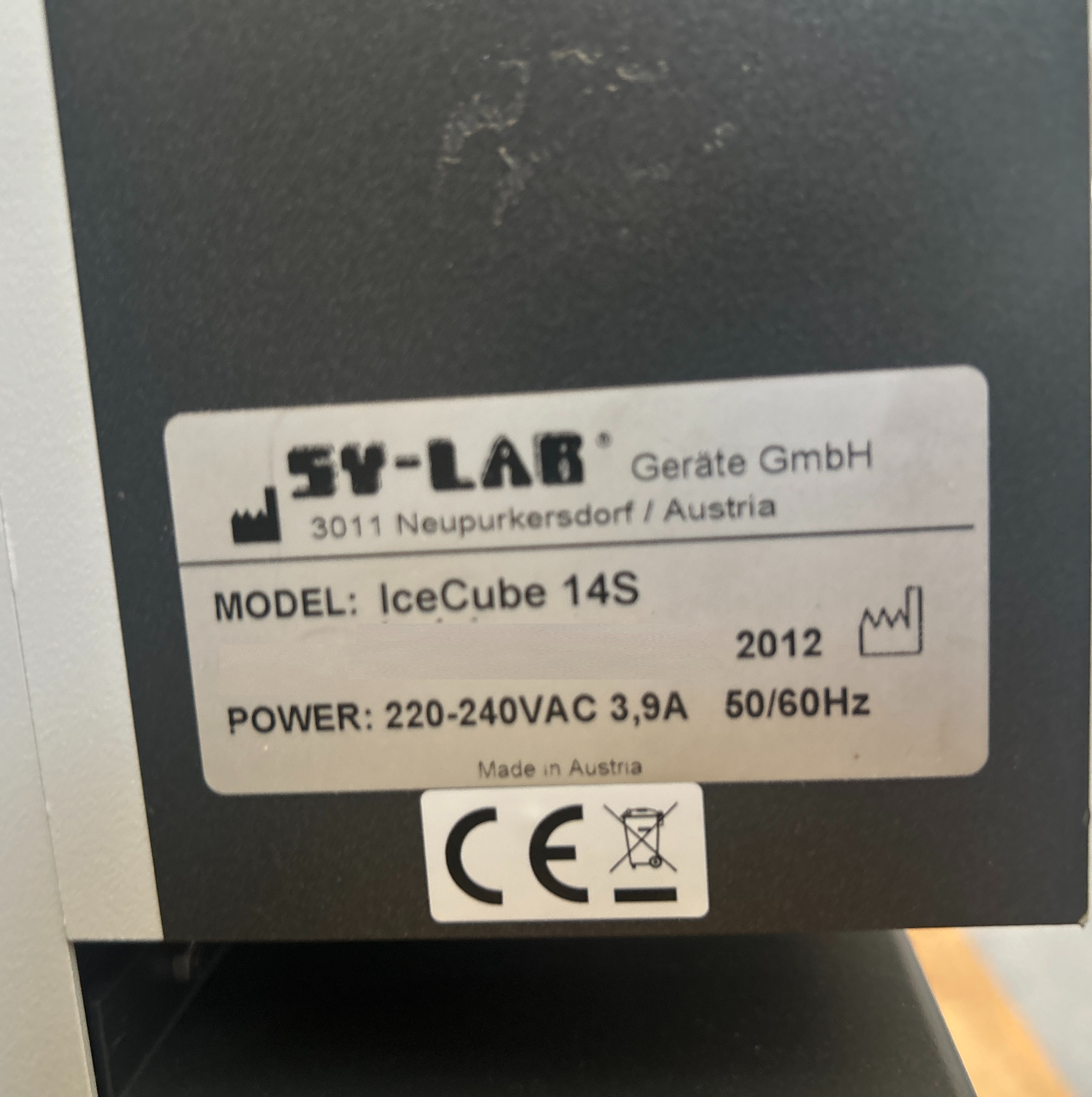 Used Controlled Rate Freezer - Sy-Lab - Icecube 14S - BTH040