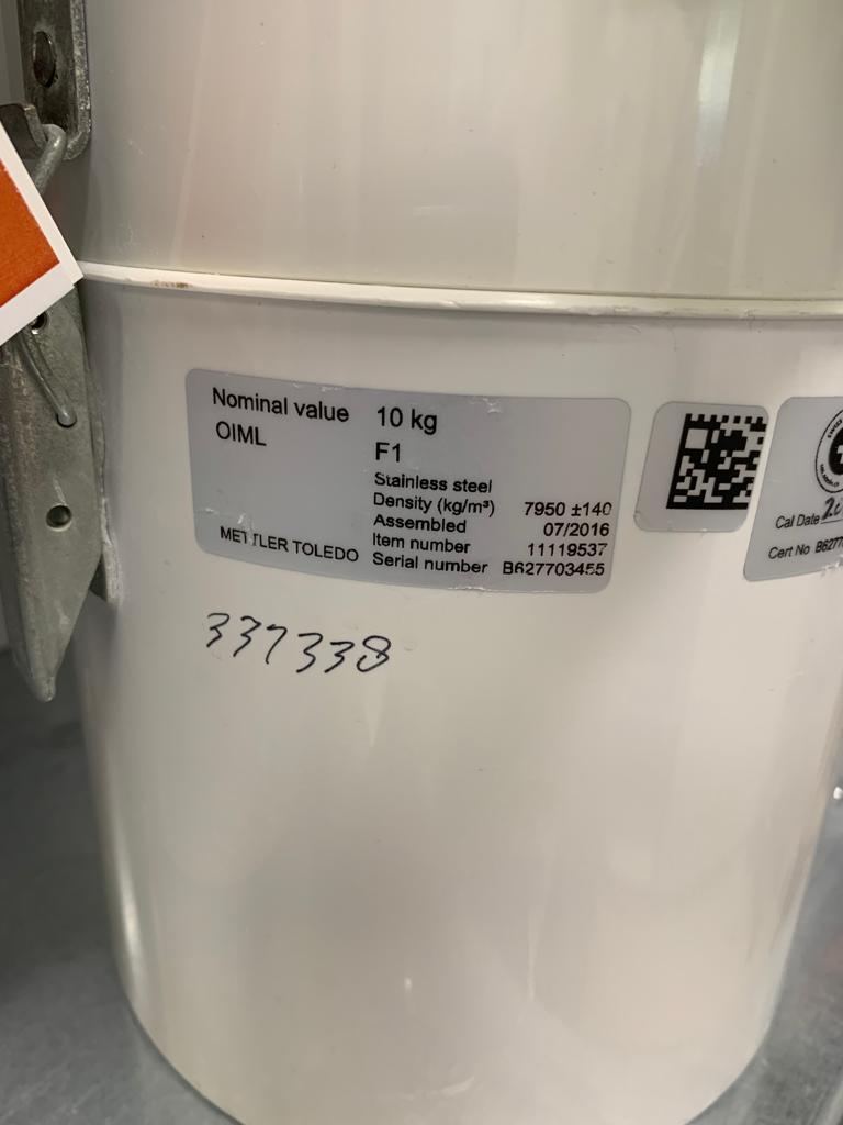 Used Calibration Weight - X07.072