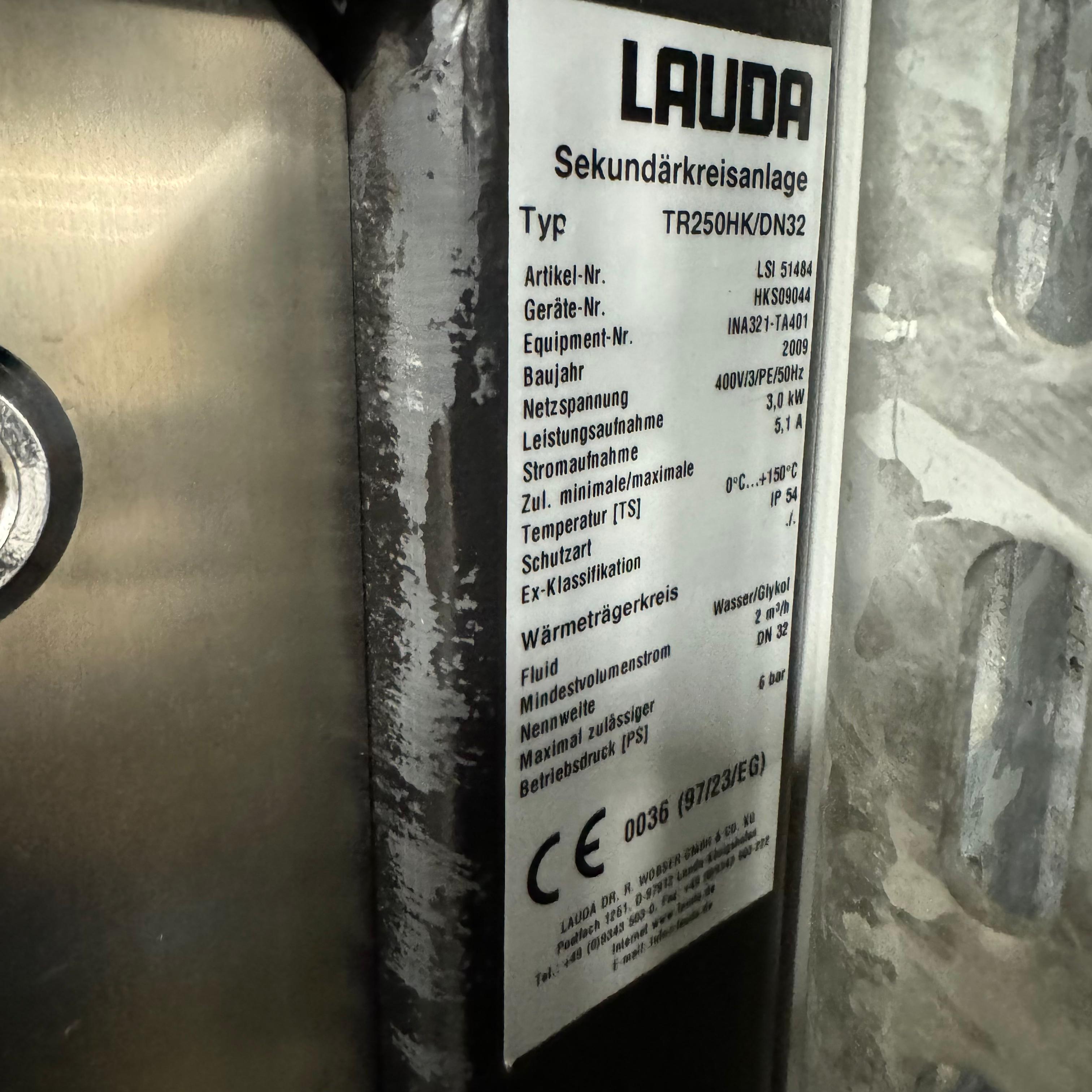 Used 2009 Lauda TR250HK/DN32