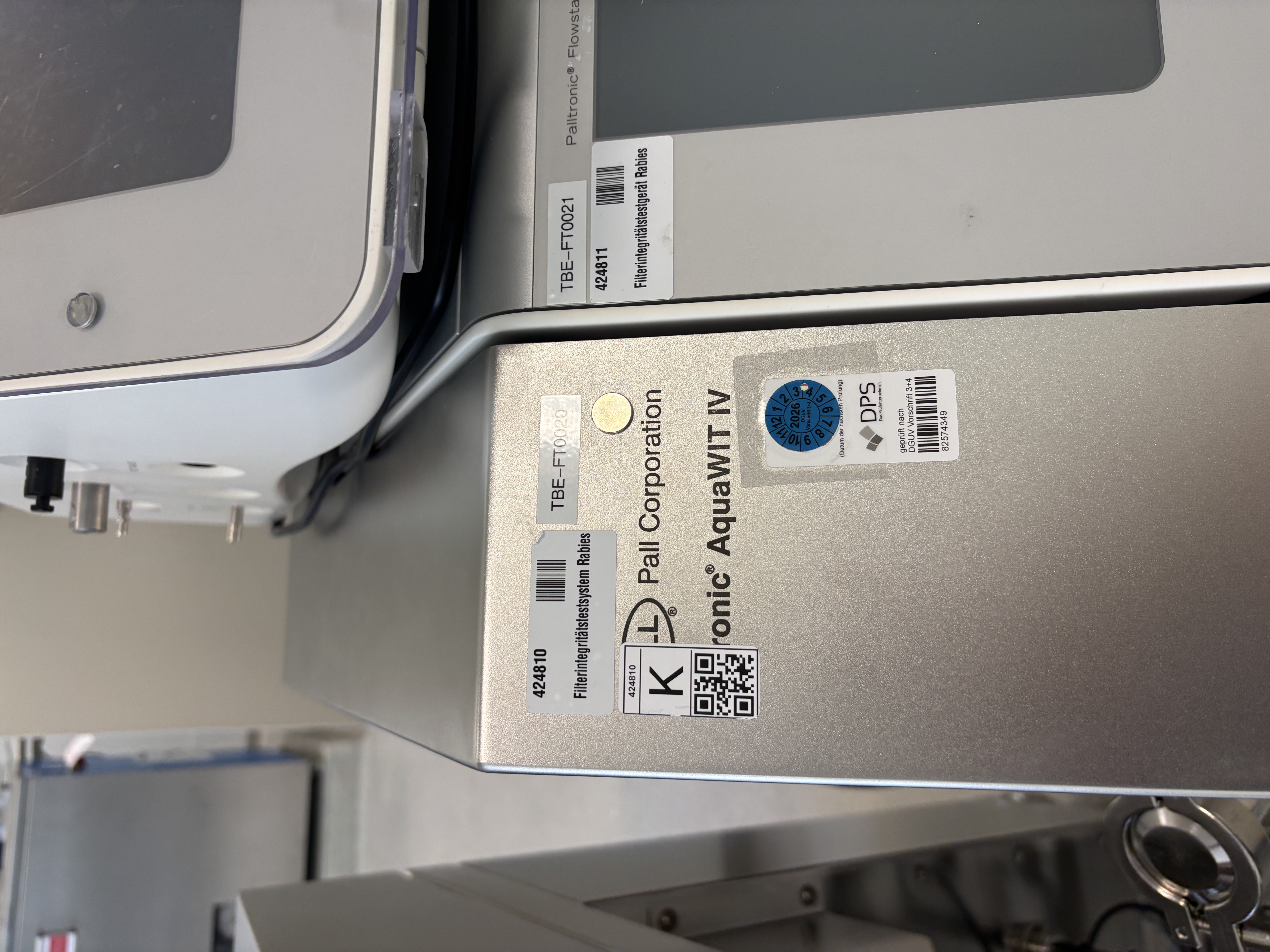 Used Filter Integrity Tester - Pall - GR041