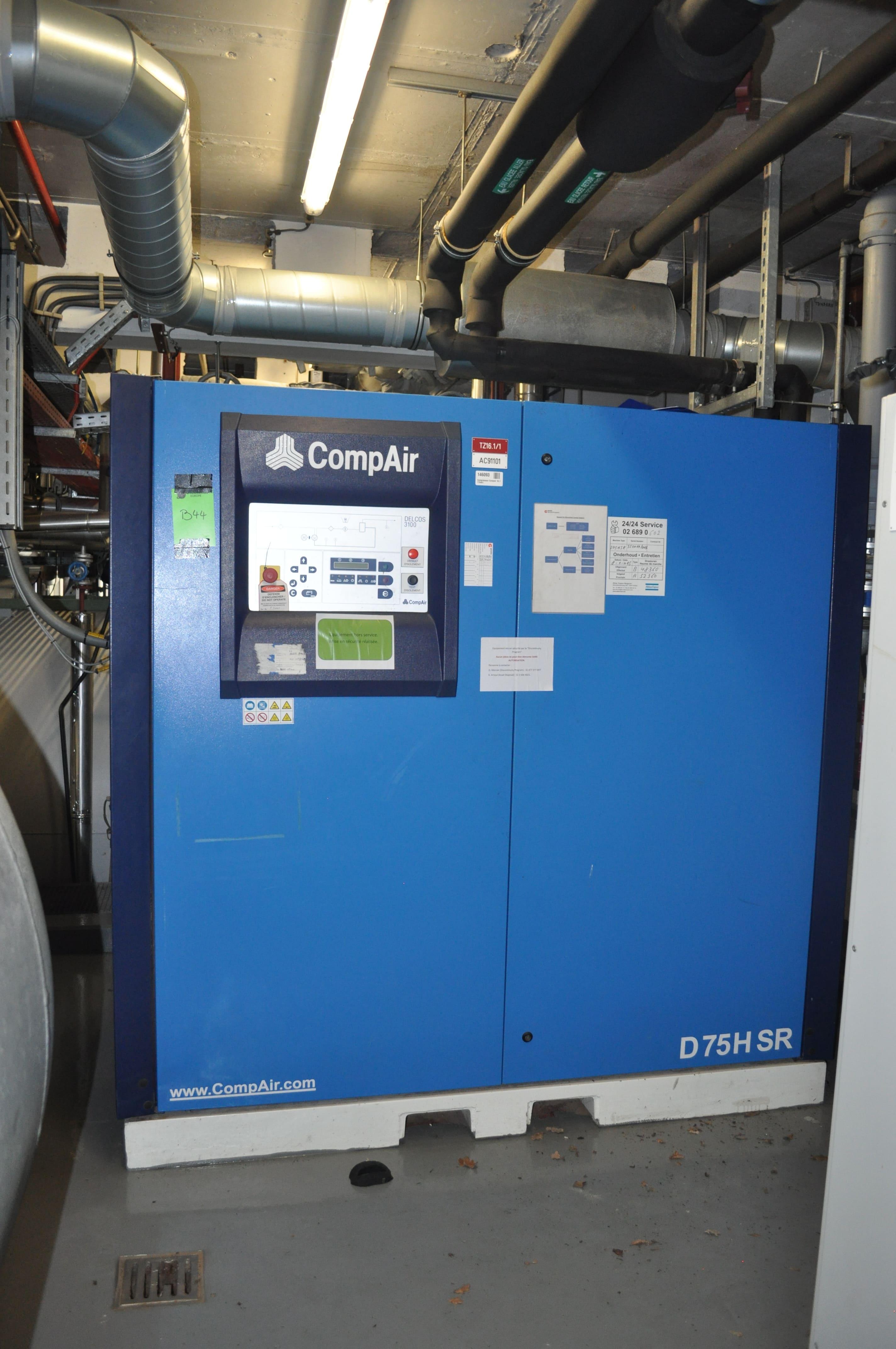 Used Air Compressor - Compair D75HSR-10W - 44B