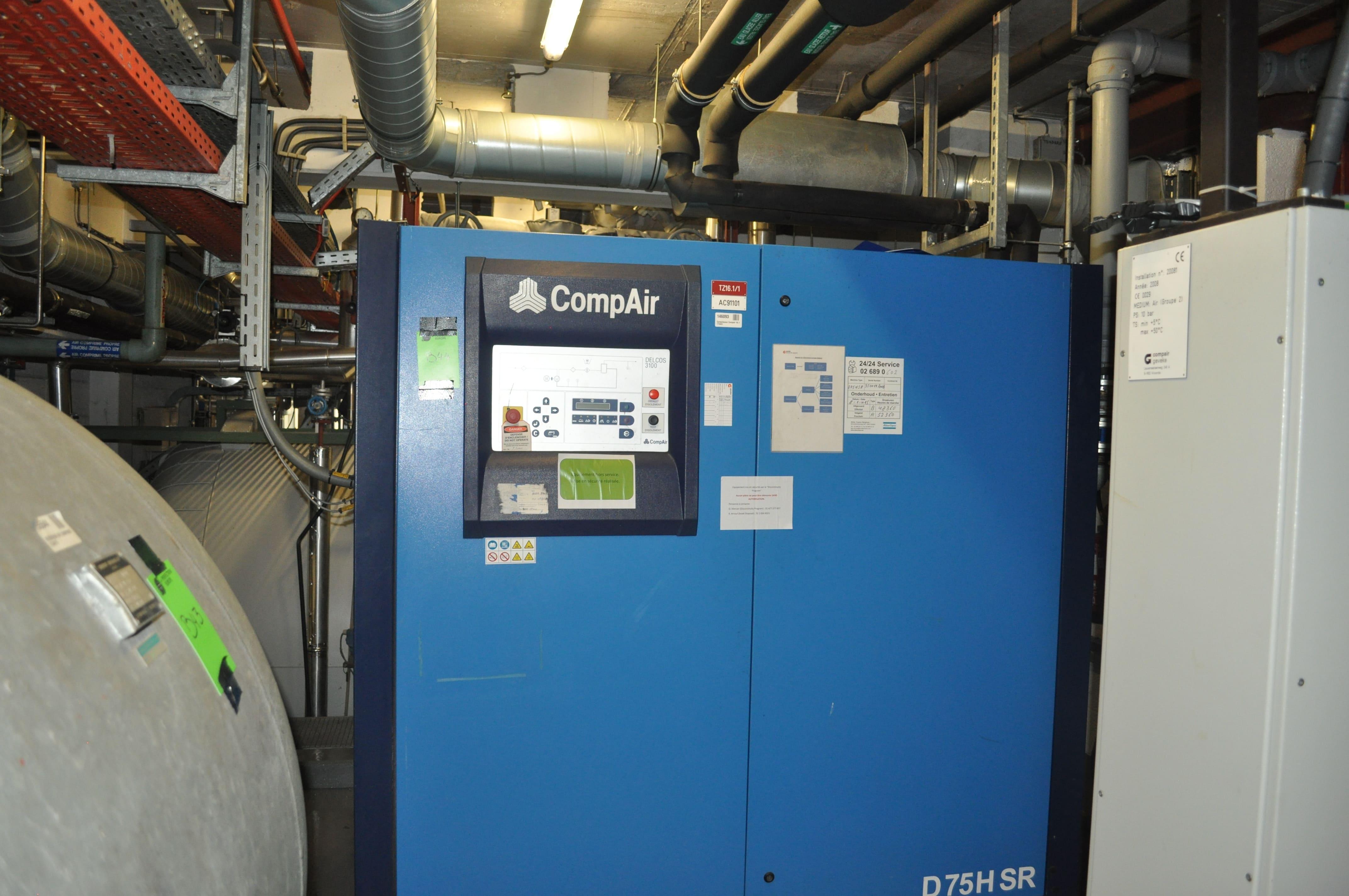 Used Air Compressor - Compair D75HSR-10W - 44B