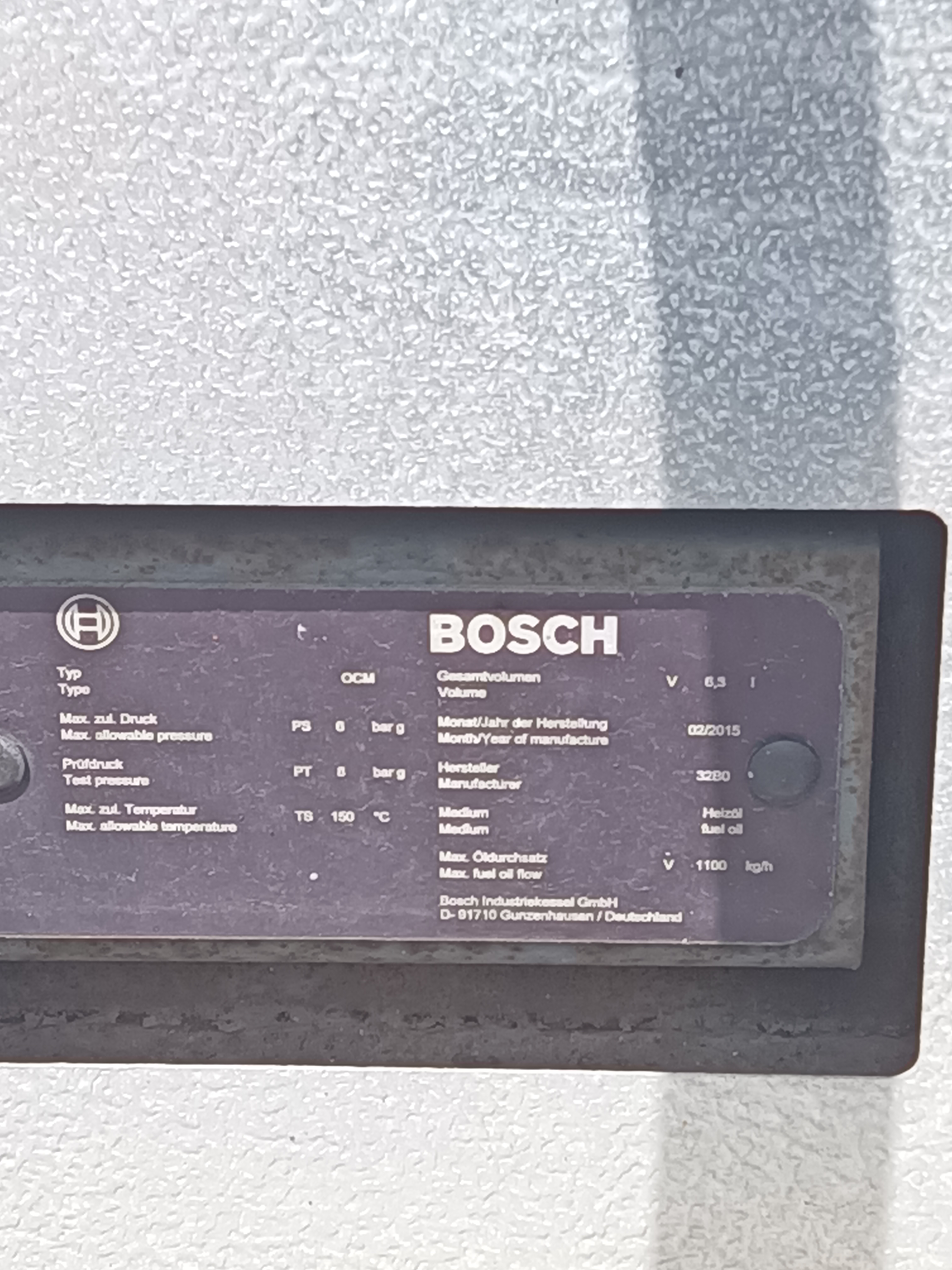 Used Boiler - Bosch - SG032 