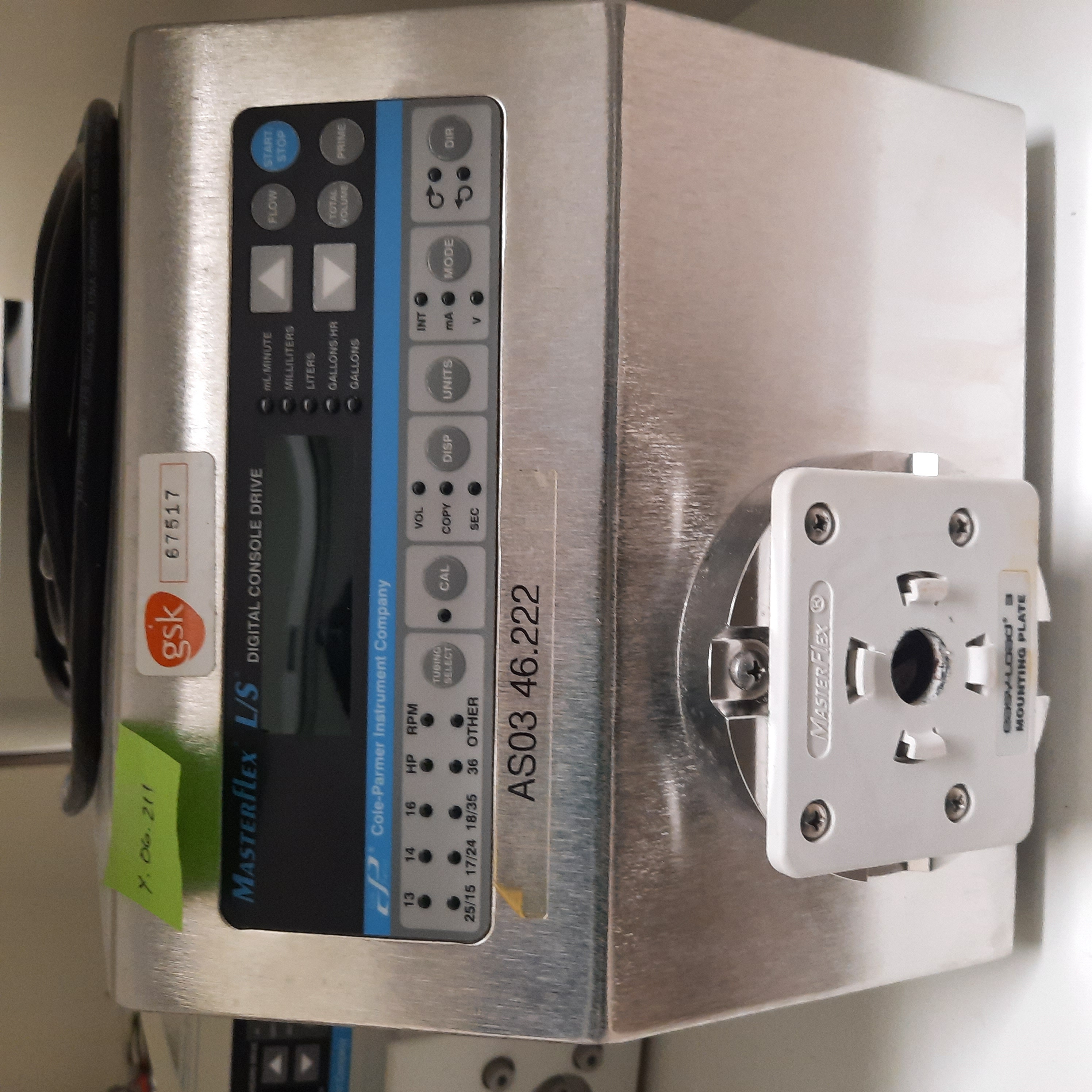 Used Peristaltic Pump - Masterflex L/S - X.06.211