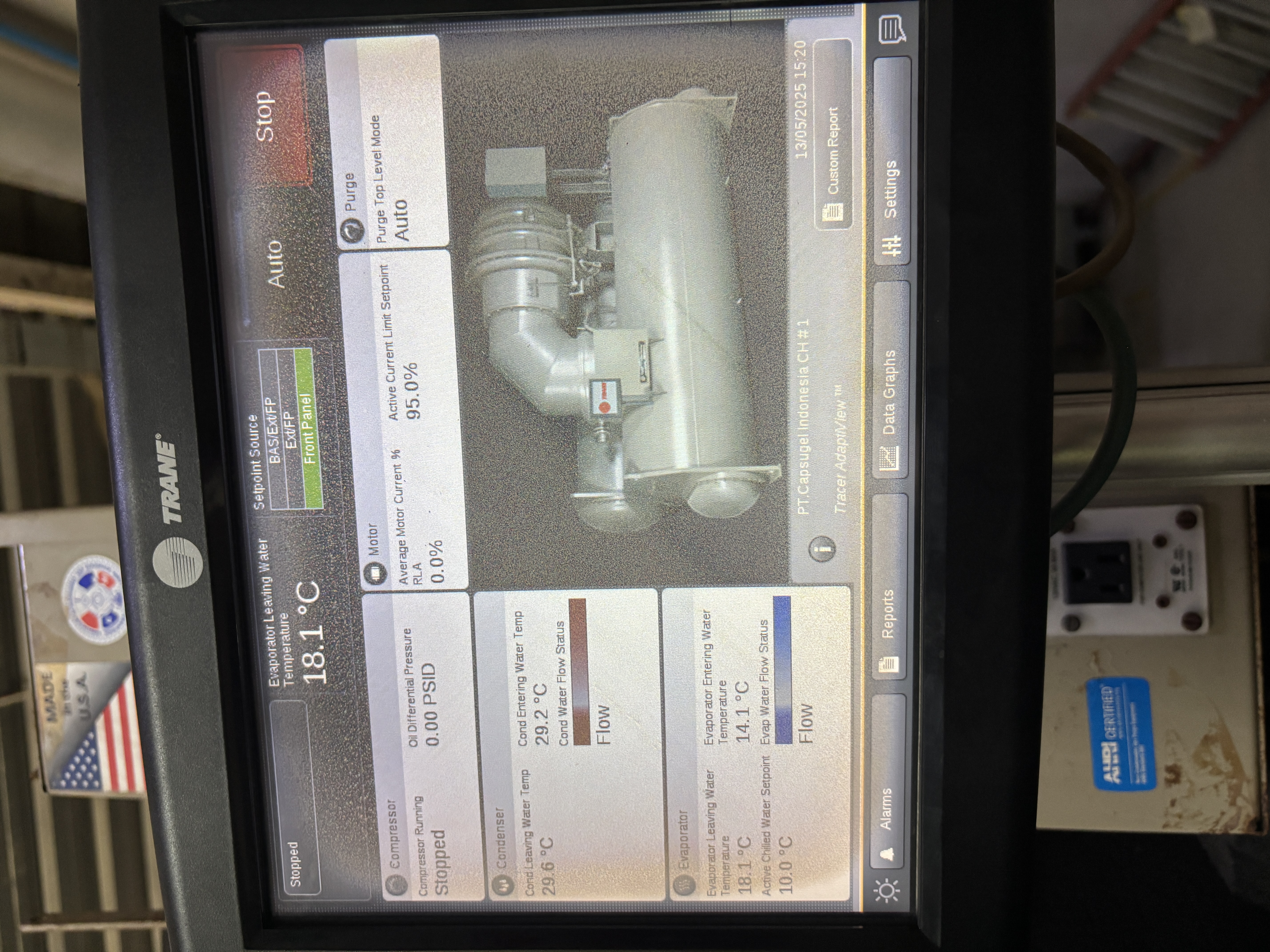 Used Chiller - Trane - CVHE420 - LC0199