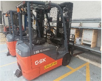 Used Toyota Battery Forklift - Toyota / 8FBE18 - SG131 