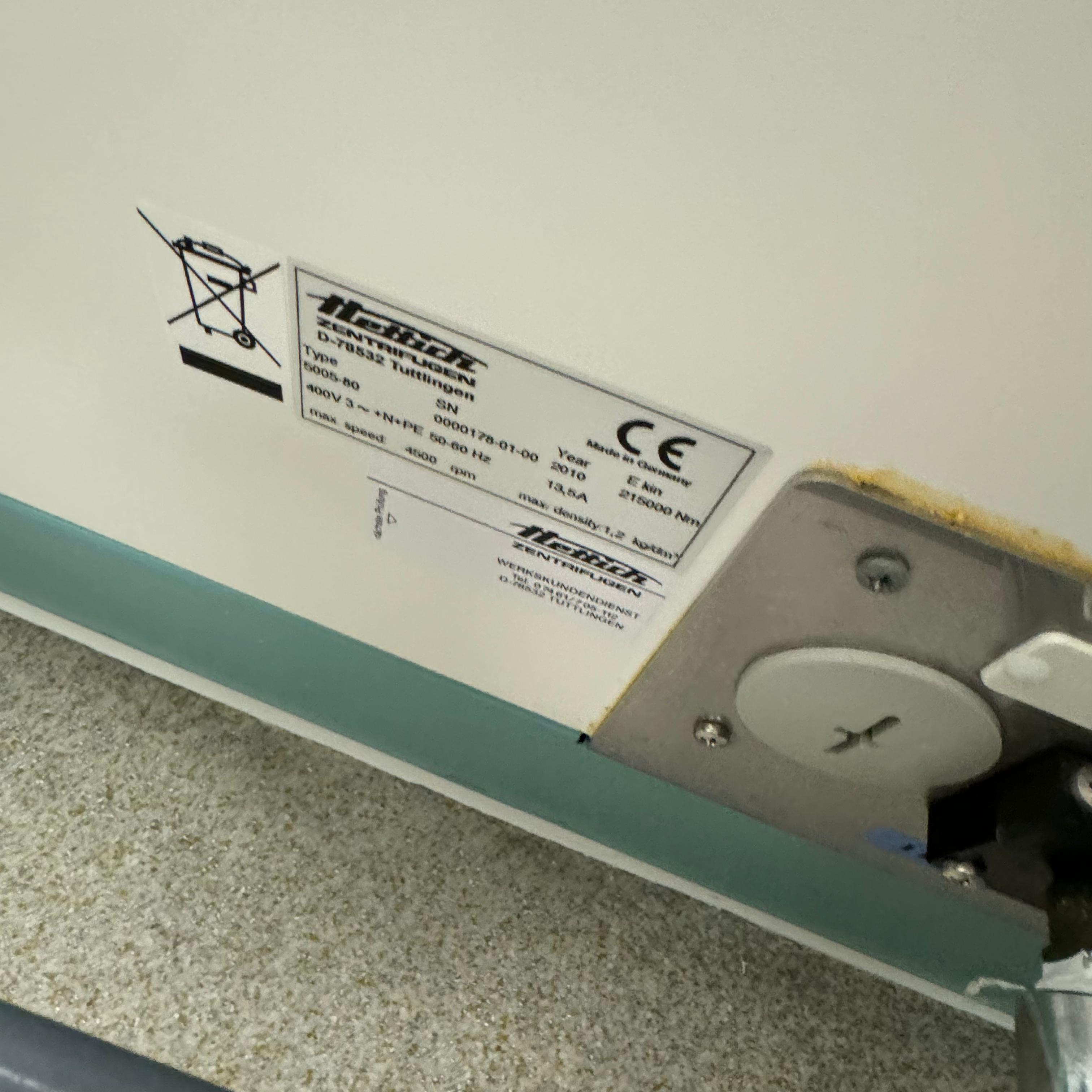 Used Laboratory Centrifuge - Hettich - 5005-80 - GR004