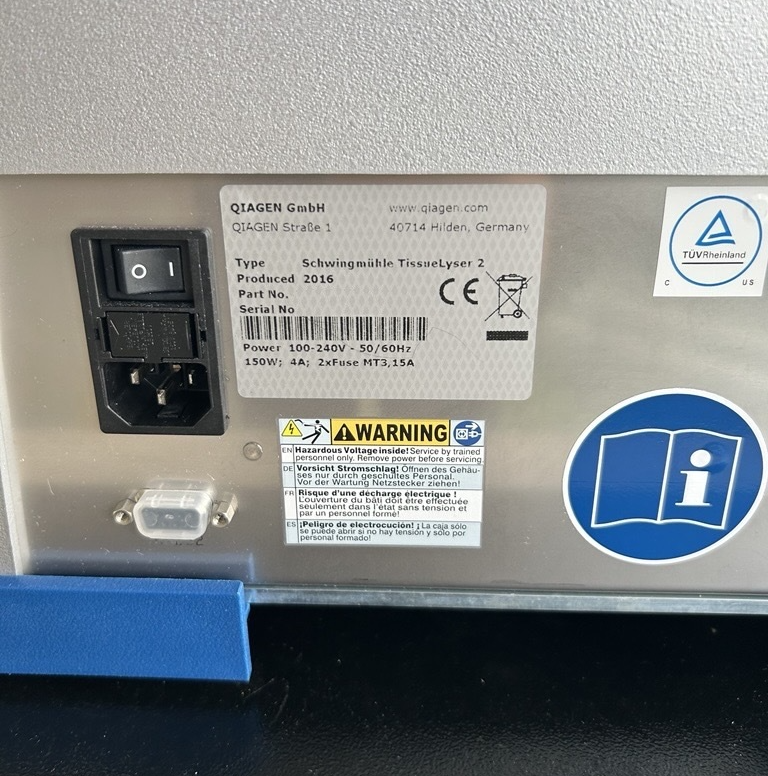 Used Tissue Treatment - Qiagen - Lyser II - BTH125