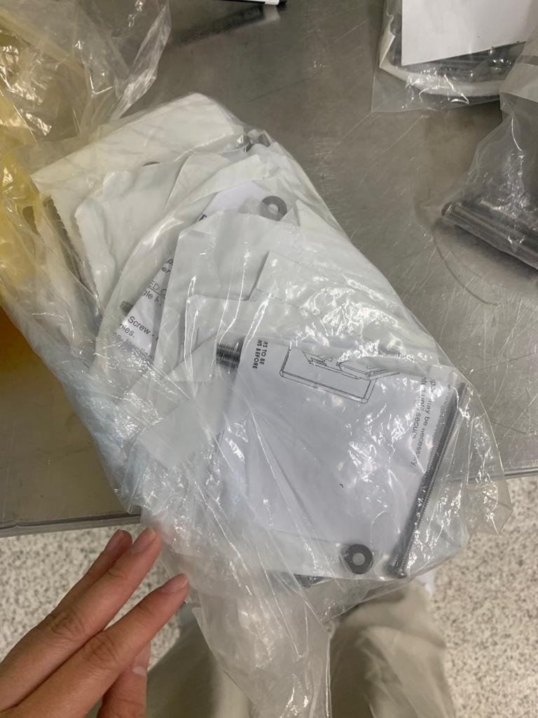 Used Stainless Steel Mounting Masterflex Kit - X07.095