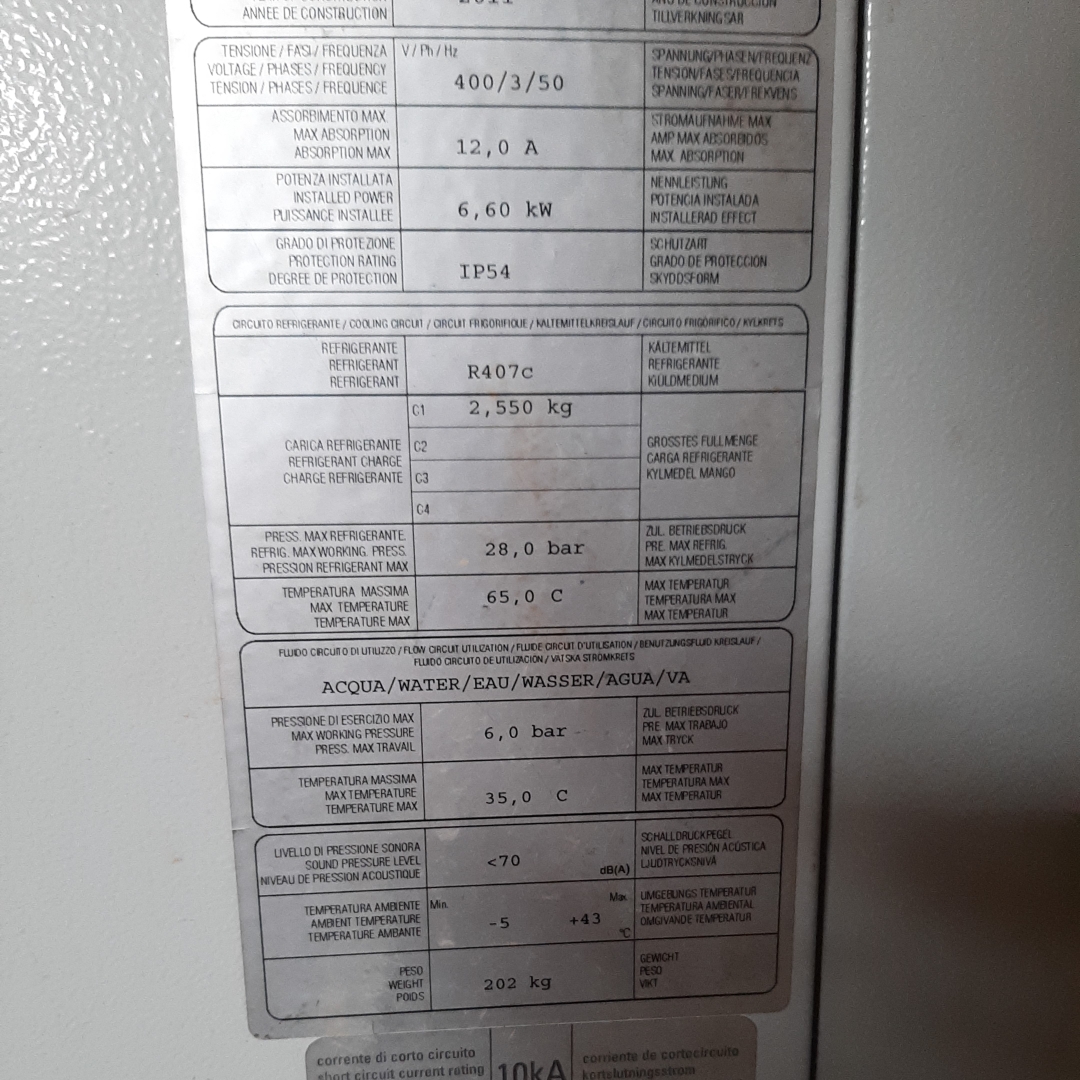Used Chiller - MTA - RX.77.38